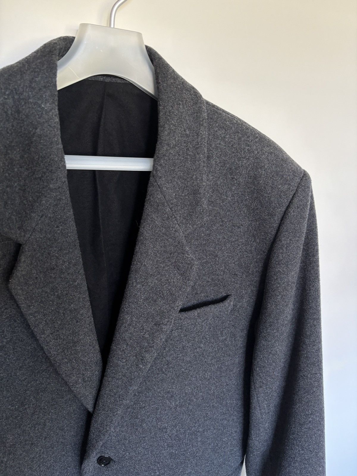Lemaire Boxy SB jacket, grey felted wool Size US XL / EU 56 / 4 - 5 Thumbnail