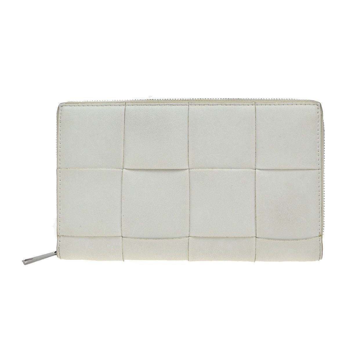 Bottega Veneta Cassette Zip Around Wallet Maxi Intrecciato Leather