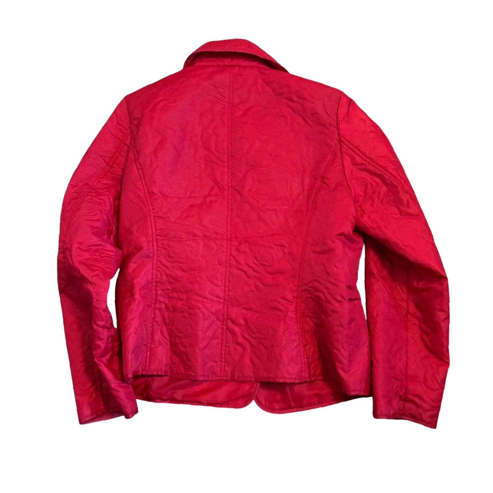 VINTAGE JG HOOK Jacket Floral Windbreaker Red M Womens