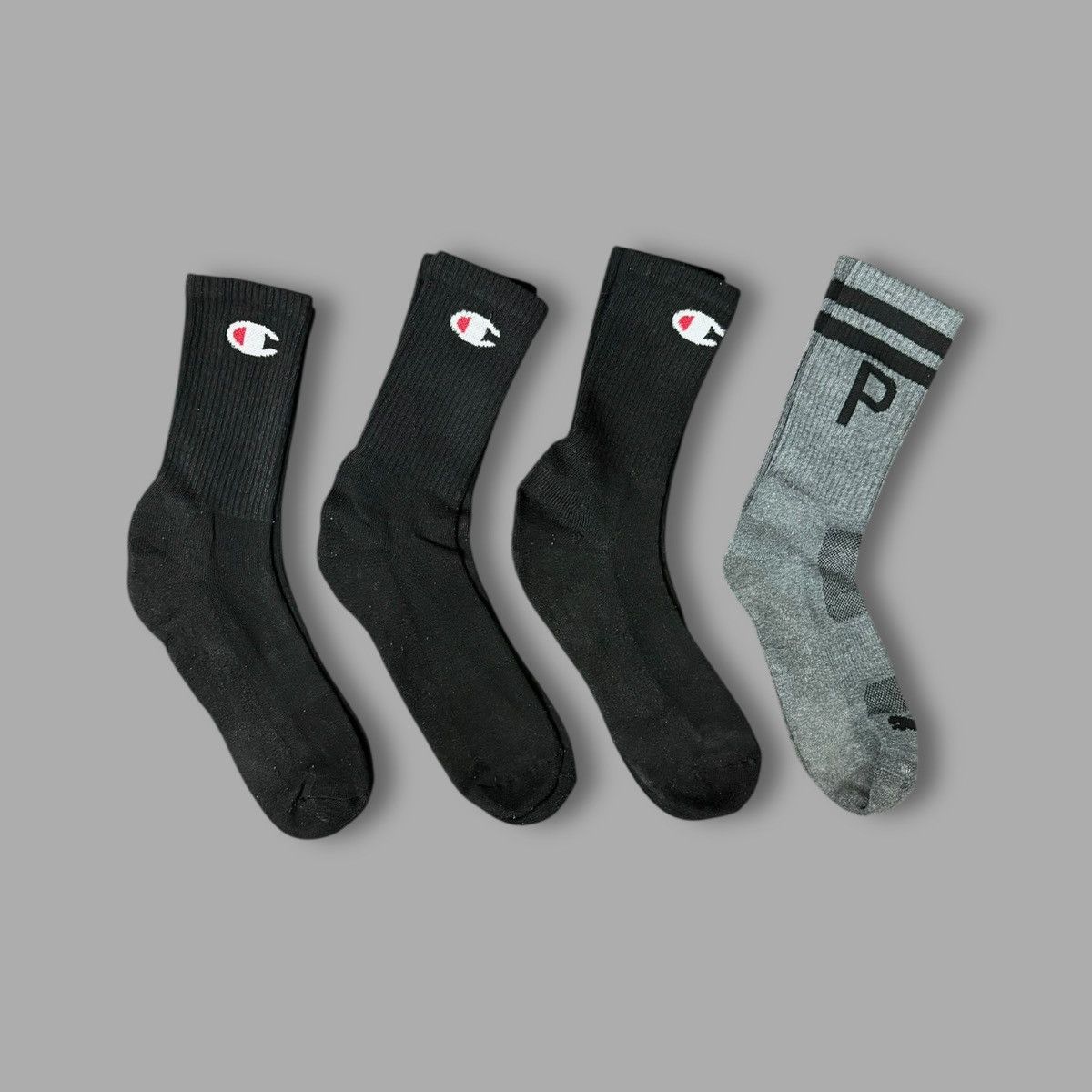 Champion Mixed Bundle of 11 Pairs of Mens Black White Socks Sz 6-9 Size ONE SIZE - 7 Thumbnail