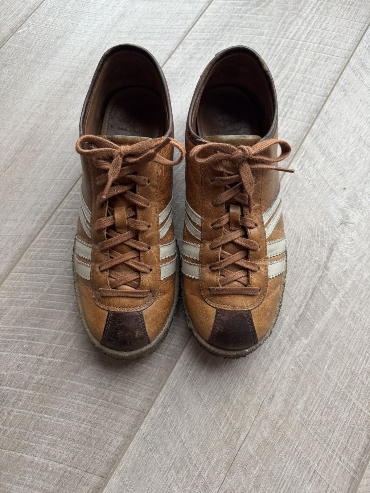 Japanese Brand Zeha Berlin Leather Sneakers Brown Vintage Retro Size EU 41 Size US 8 / EU 41 - 2 Thumbnail
