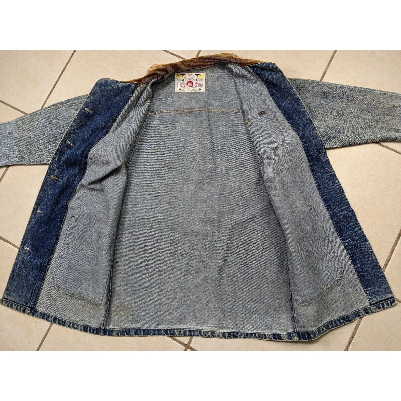 Lee Vtg NWT Lee Denim Rider Jacket Long Railroad Farm Chore Coat Size US M / EU 48-50 / 2 - 17 Thumbnail