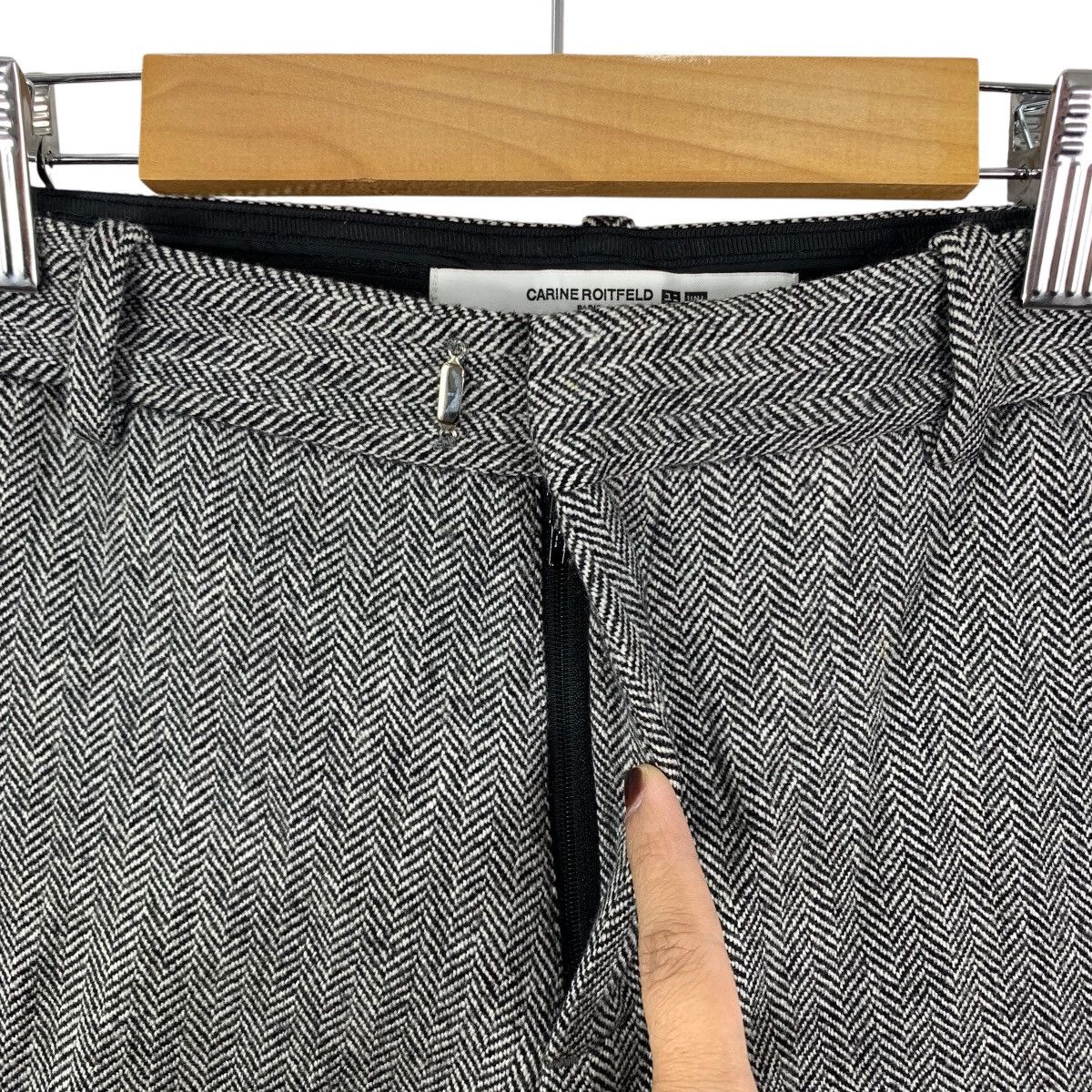 Uniqlo CARINE ROITFELD Paris UNIQLO JapaneseBrand Wool Casual Pants Size US 30 / EU 46 - 4 Thumbnail