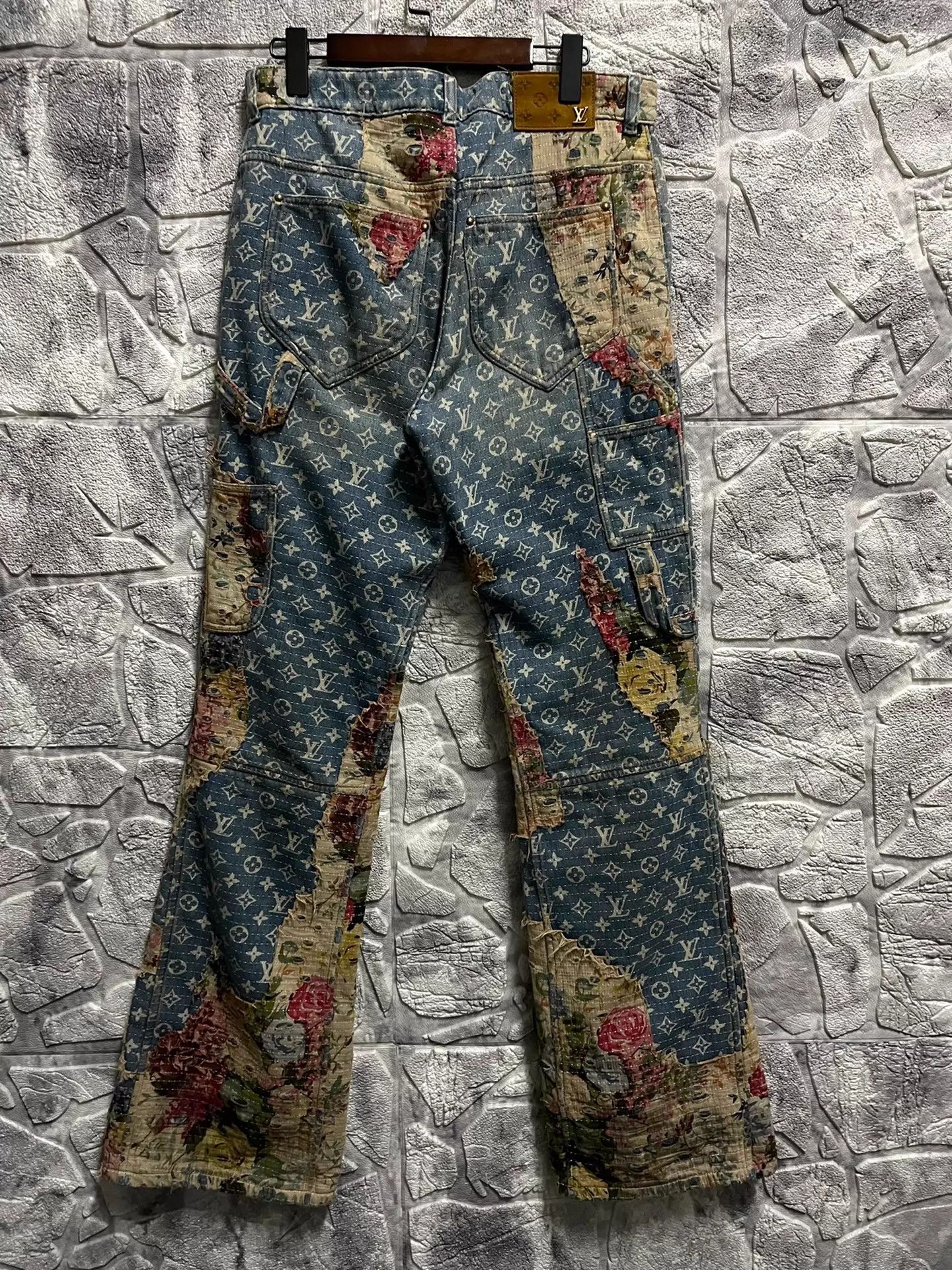 Louis Vuitton LV Boro Floral Jeans 30 Size US 30 / EU 46 - 2 Thumbnail