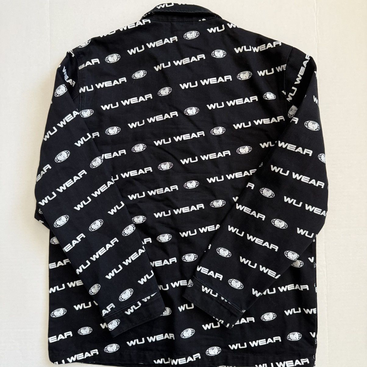 Wu-Tang Clan 🔴Wu-Wear Denim Jacket Size XL Wu-Tang Black Rare Rza Gza Size US XL / EU 56 / 4 - 8 Thumbnail