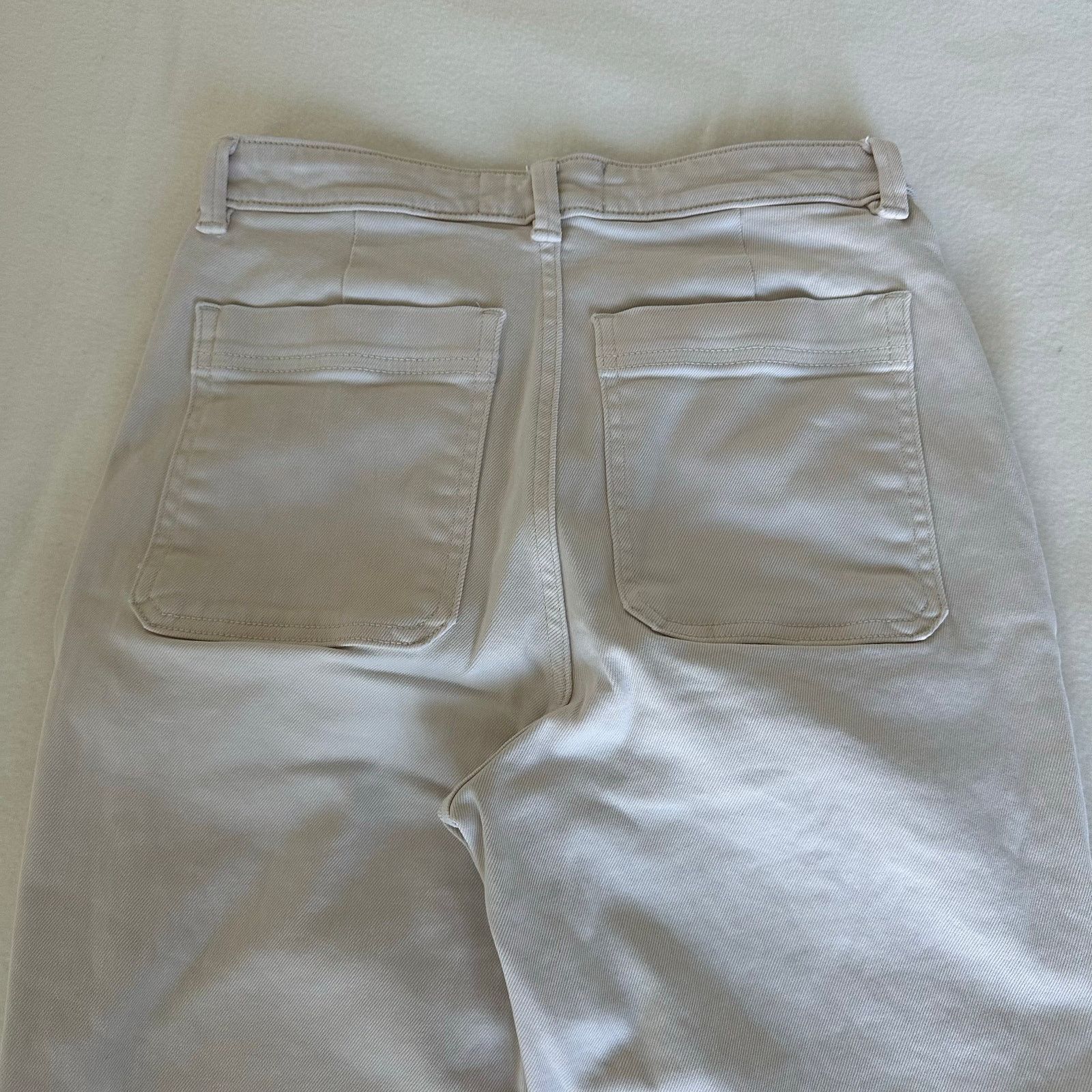 Everlane Everlane Women Jeans Cream High Rise Straight Leg Size 0 Size 25" / US 0 / IT 36 - 8 Thumbnail