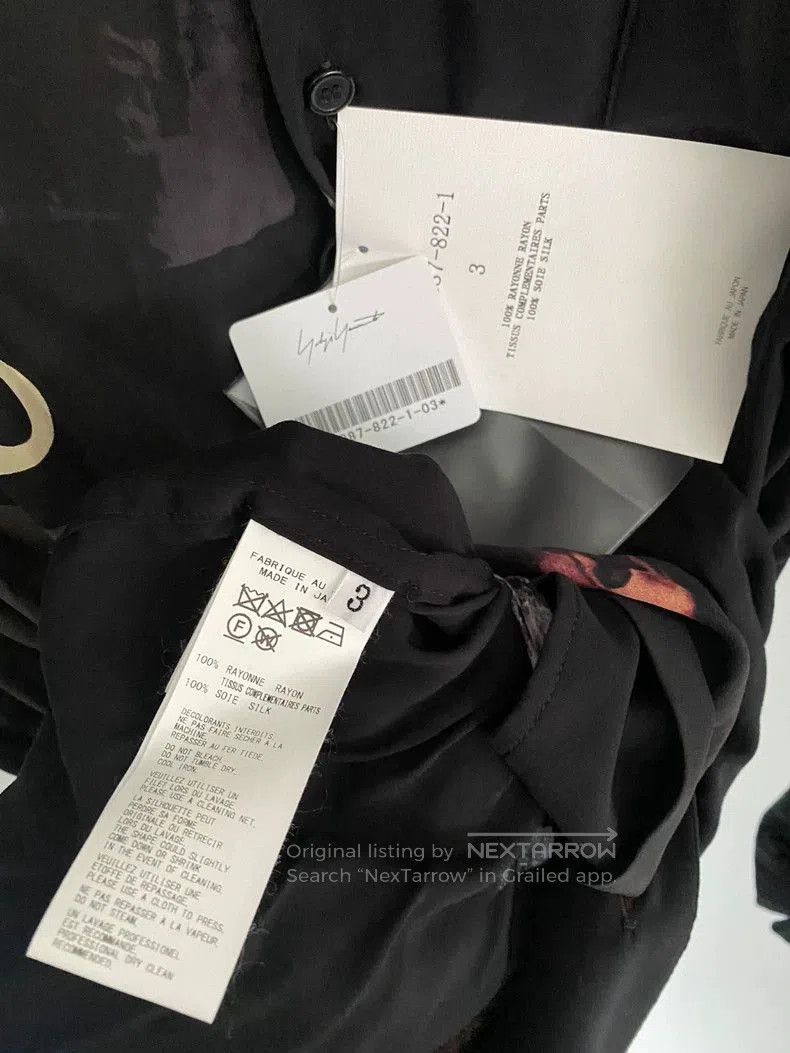 Yohji Yamamoto Yohji Yamamoto 20SS Smoking Print Shirt. Size US M / EU 48-50 / 2 - 4 Thumbnail