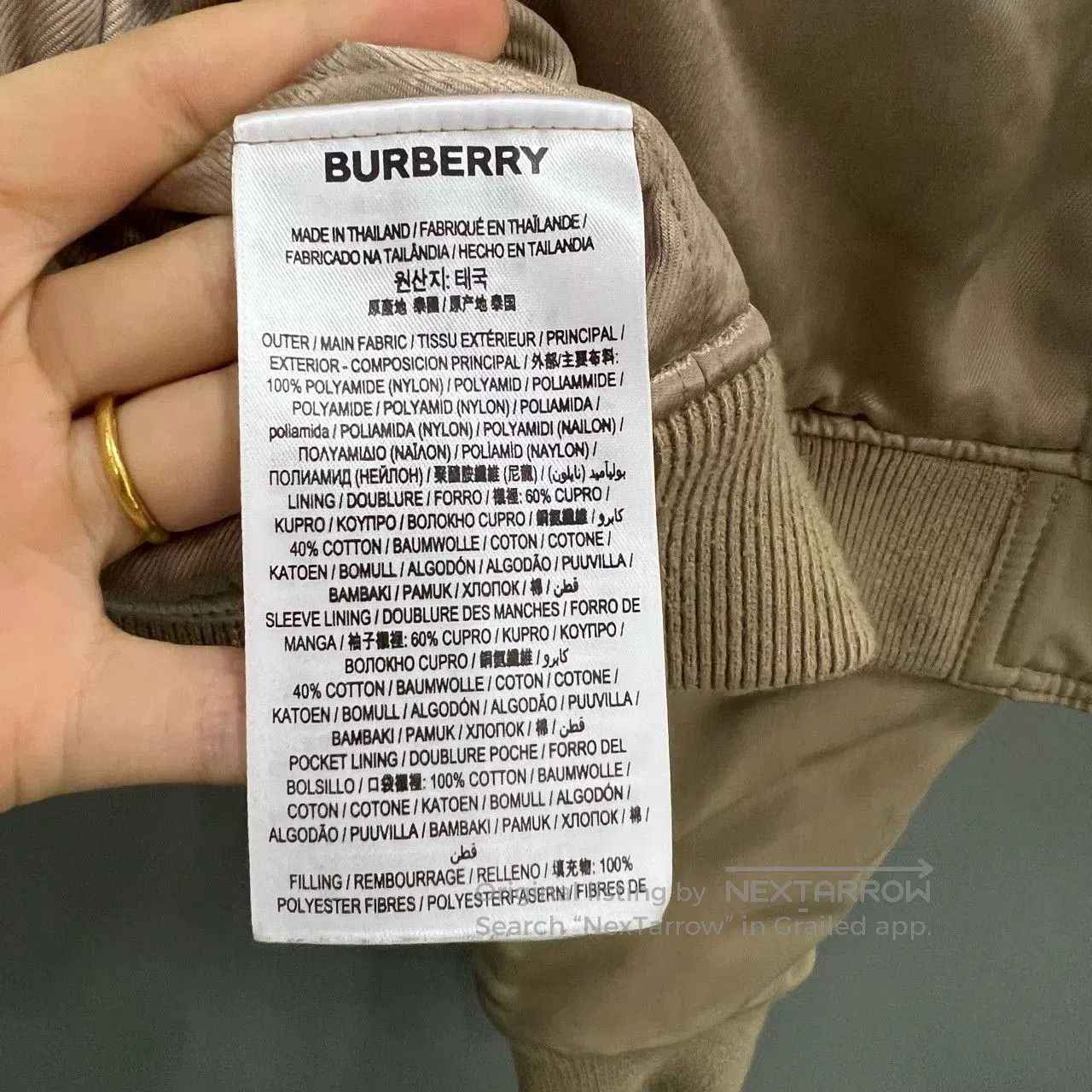 Burberry burberry khaki zip-up jacket size 36. Size US S / EU 44-46 / 1 - 4 Thumbnail