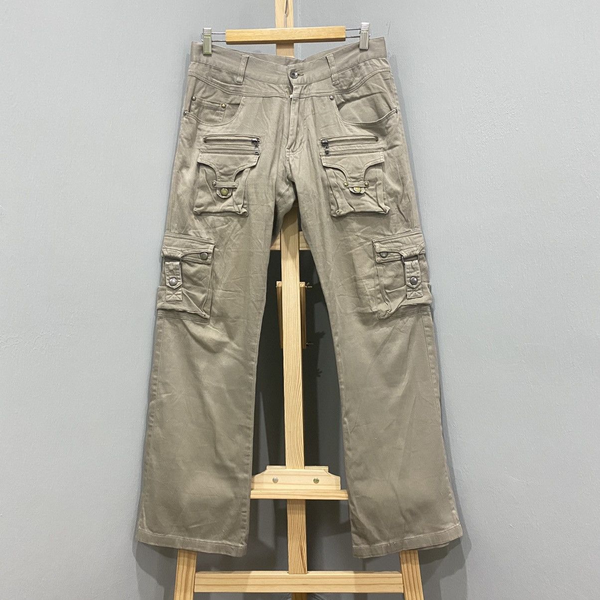 semanticdesign Archive Japanese Brand Multi-Pocket Tactical Cargo Pants Y2K Size US 30 / EU 46 - 3 Thumbnail