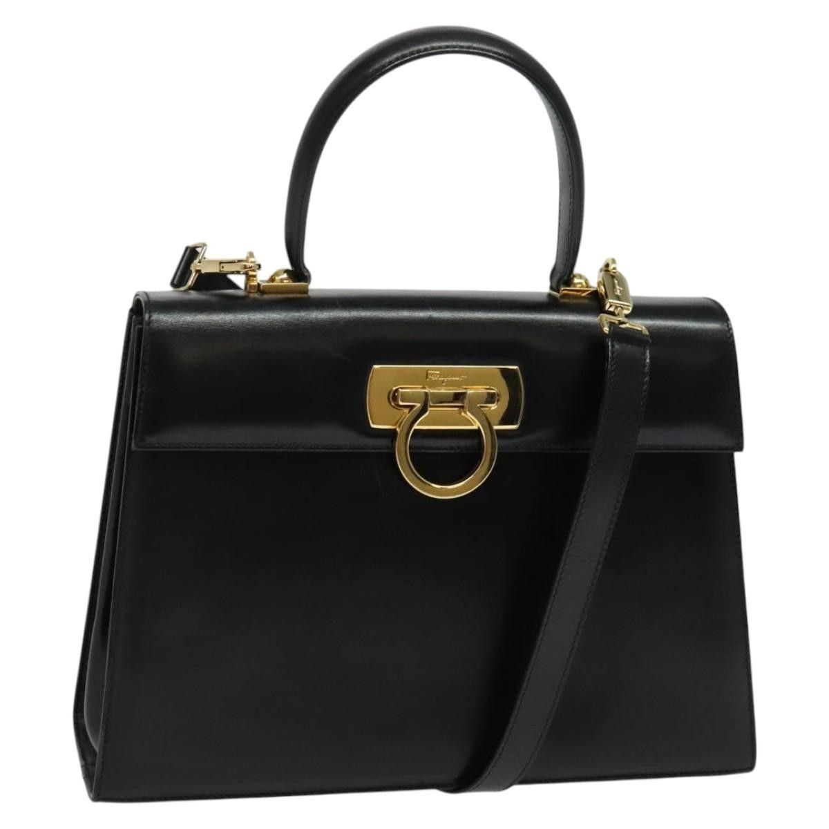 Salvatore Ferragamo Salvatore Ferragamo Gancini Convertible Top Handle Bag Leather Size ONE SIZE - 1 Thumbnail