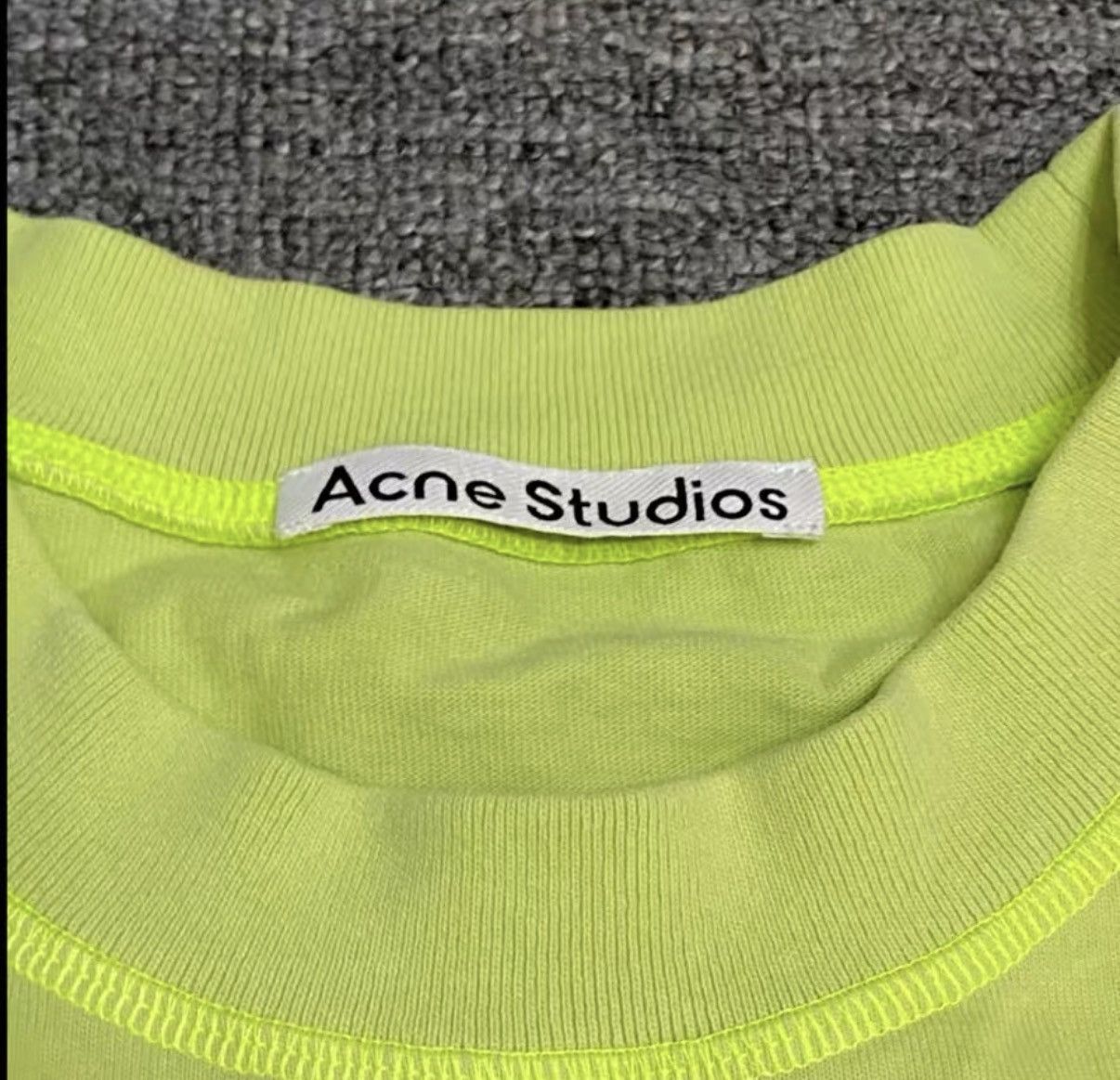 Acne Studios Acne Studios 23SS Letter Printed Washed Short Sleeve J40 Size US XL / EU 56 / 4 - 3 Thumbnail