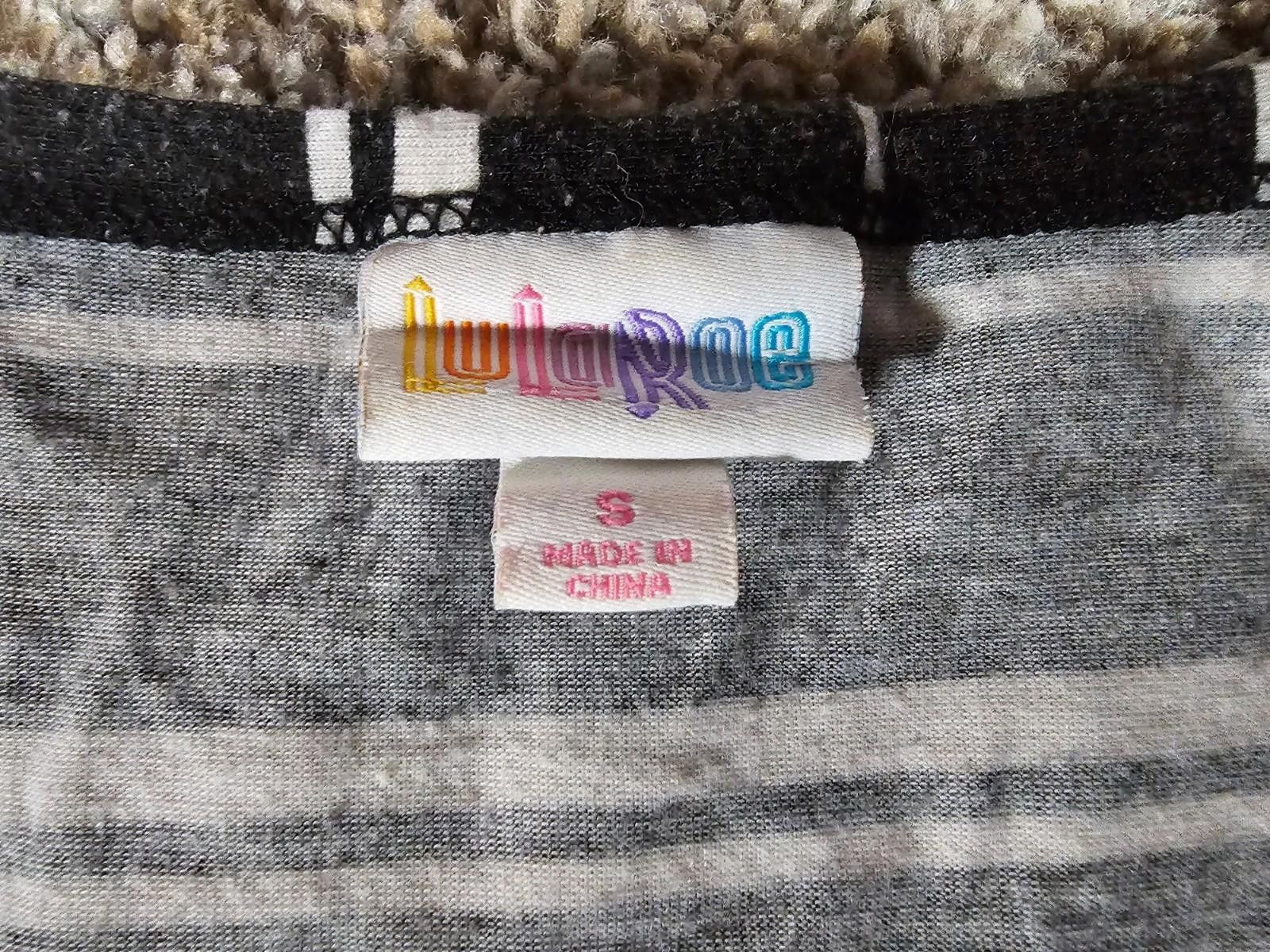 Other LuLaRoe Black White Striped Long Dress Small Size S / US 4 / IT 40 - 3 Thumbnail
