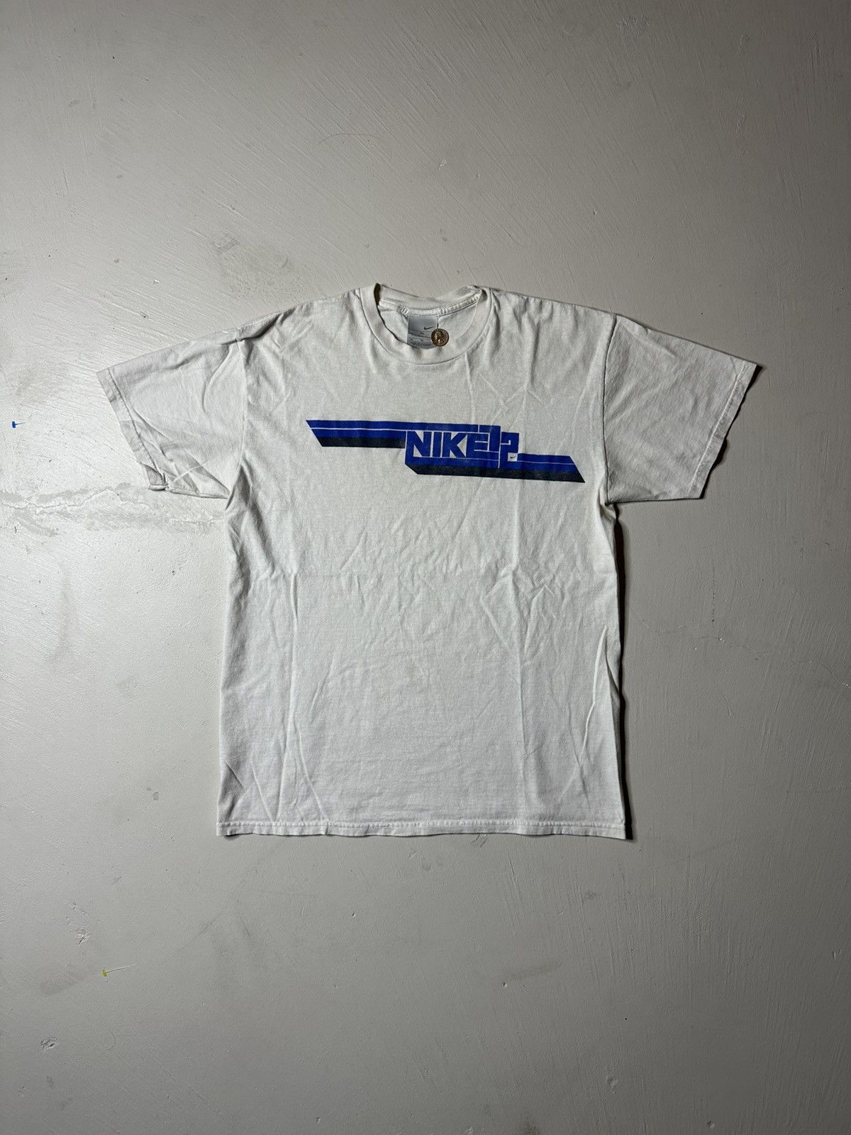 Nike Y2K 2000s Nike Silver Tag T Shirt Size US XL / EU 56 / 4 - 3 Thumbnail