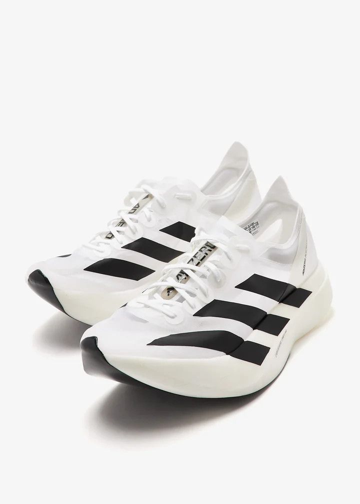 Adidas o1mle0426 Adizero Crystal Low-Top Sneakers in White/Black Size US 9 / EU 42 - 4 Thumbnail