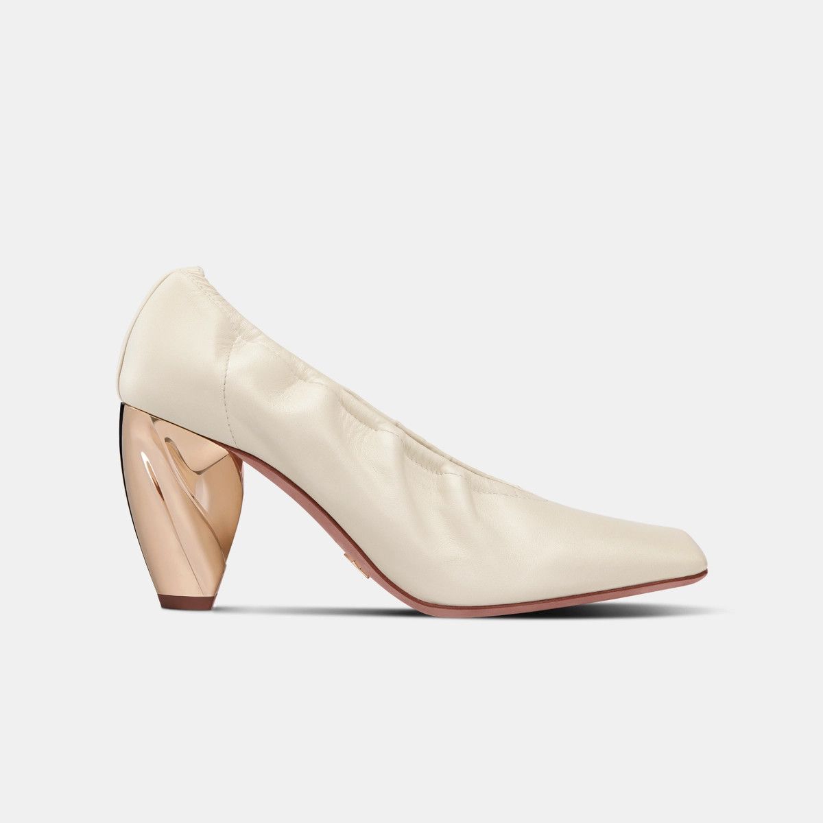 image of Dior O1Bcso1Str0224 Heel Shoes In White Lambskin, Women's (Size 10)