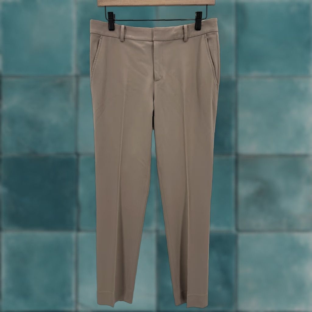 Ralph Lauren Ralph Lauren Purple Label Pants Womens 4 Beige Wool Blend Dress Trousers USA Business Women Slim Tapered Leg Pockets Hook & Eye Size 27" / US 4 / IT 40 - 1 Thumbnail