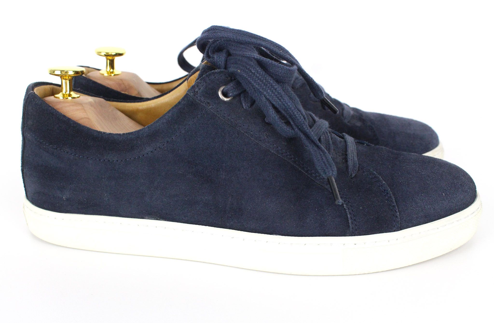 Suitsupply EU40 Marine Blue Suede Calf Leather Sneakers 73287 Size US 7 / EU 40 - 2 Thumbnail