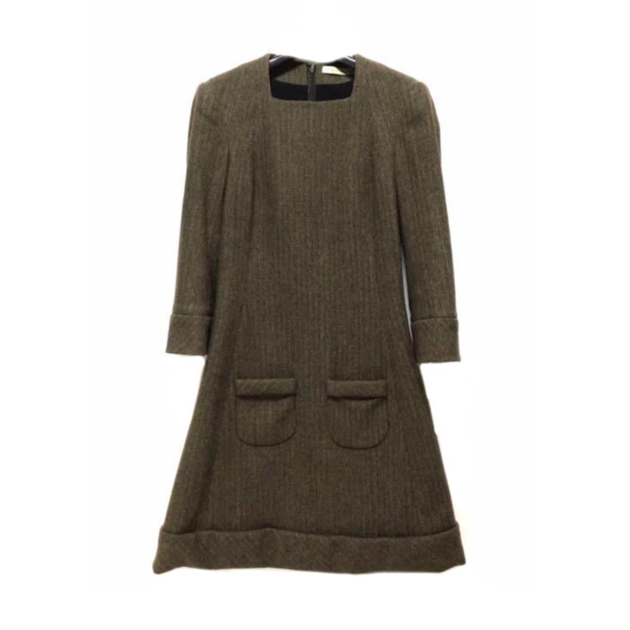 Balenciaga Balenciaga Tweed Wool Pocket 3/4 Sleeve A Line Dress Size XS / US 0-2 / IT 36-38 - 1 Thumbnail