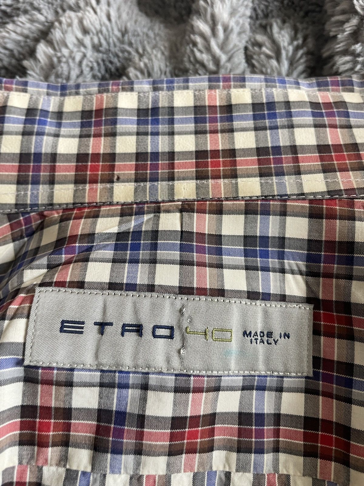 Etro Plaid spread collar shirt Size US M / EU 48-50 / 2 - 6 Thumbnail