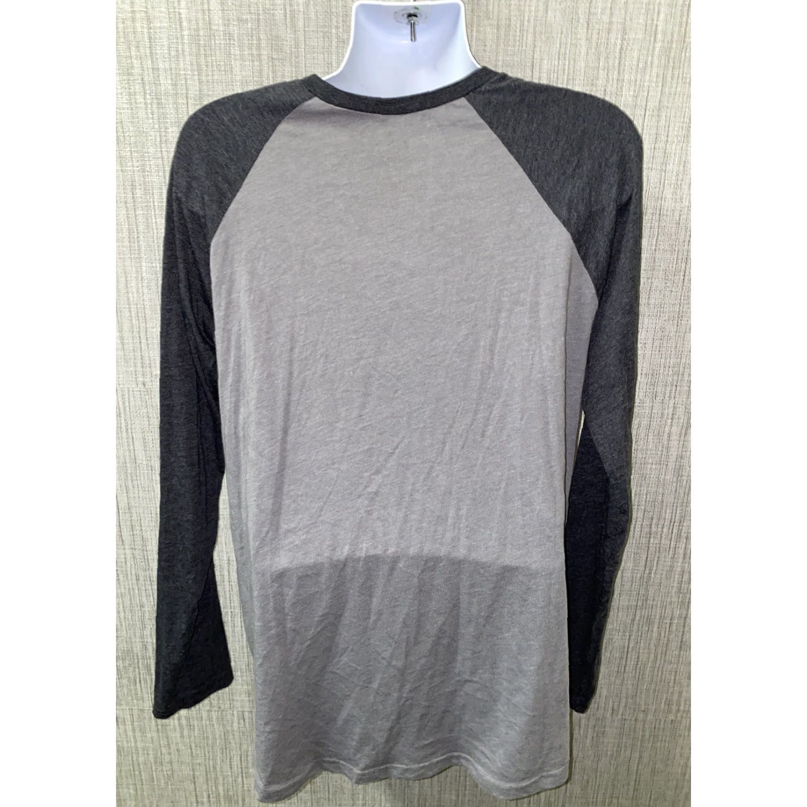 Vintage FOX Men's T-Shirt Long Sleeve Gray 2XL Shirt Regular Cotton/Polyester Solid Basic VINTAGE No Size US XXL / EU 58 / 5 - 4 Thumbnail