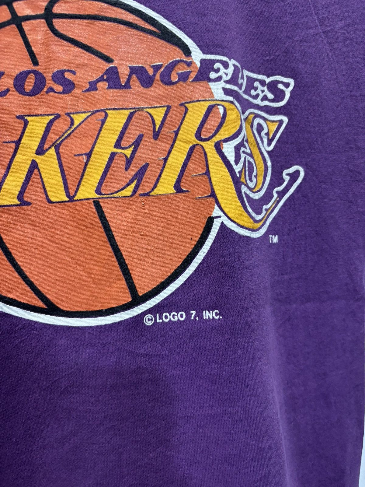 NBA × Vintage Vintage LA Lakers Tshirt Size US M / EU 48-50 / 2 - 2 Thumbnail