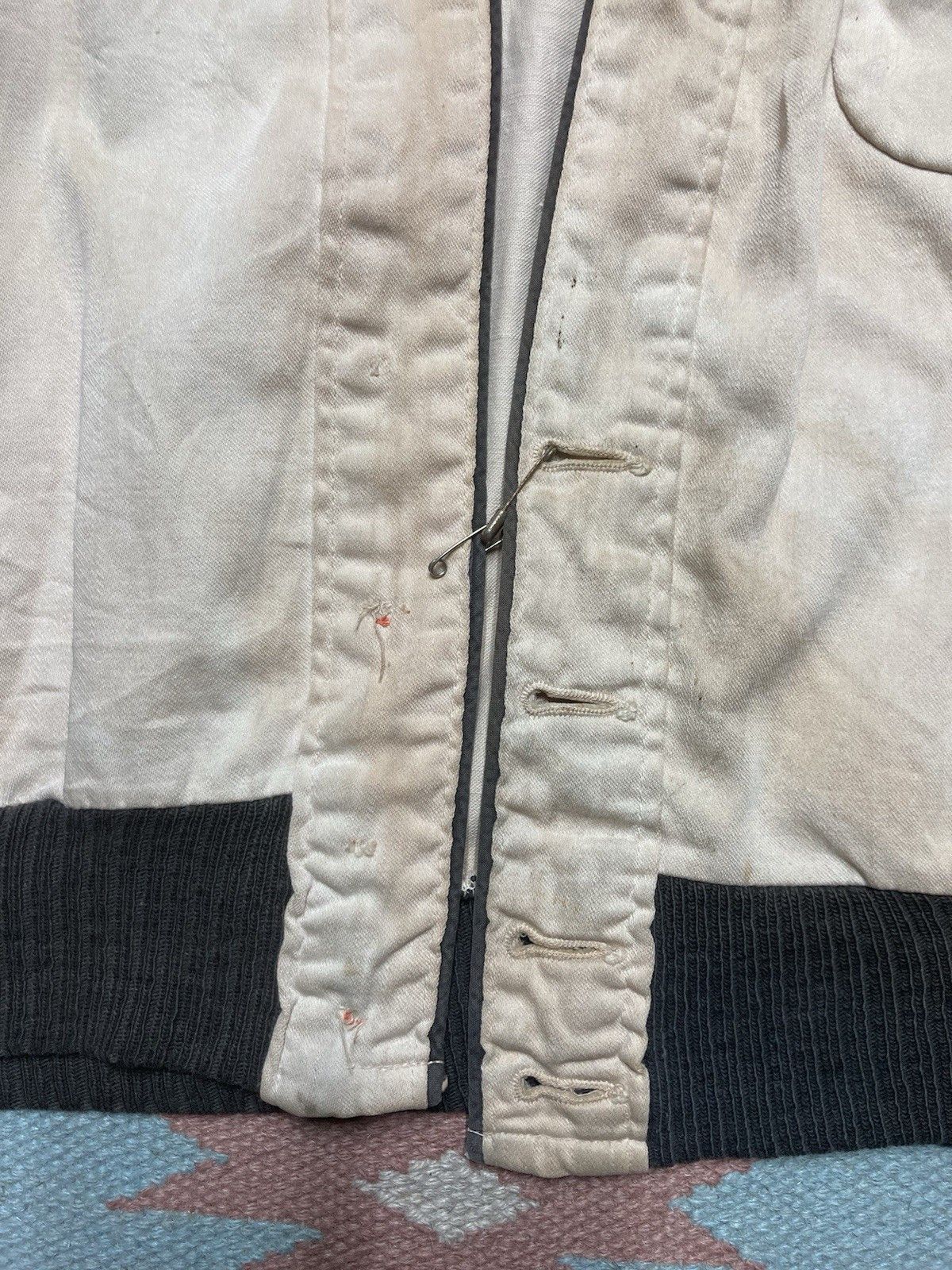 Vintage 1950s vest jacket chainstitch The Flame Club cotton Oscar L Size US L / EU 52-54 / 3 - 8 Thumbnail