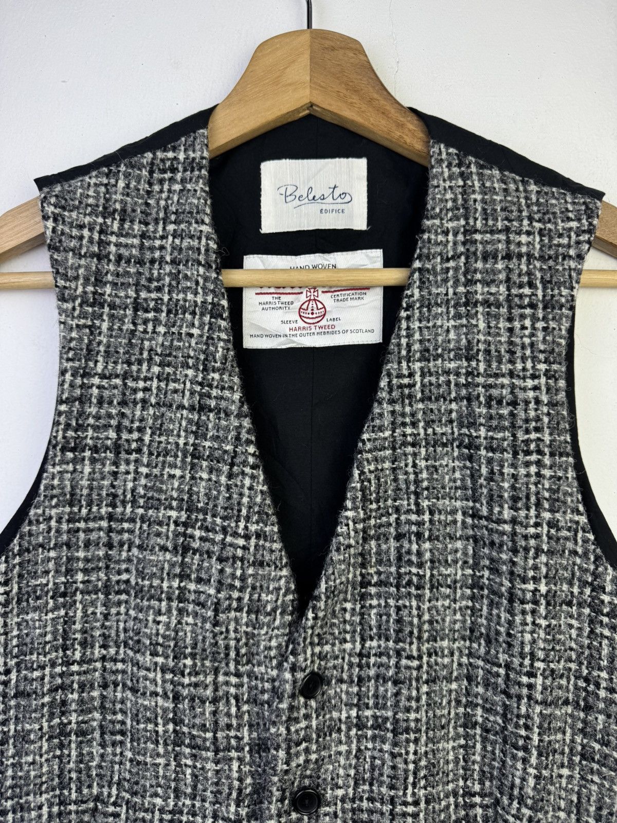 Harris Tweed Belesto for Edifice Harris Tweed wool vest Size US M / EU 48-50 / 2 - 4 Thumbnail