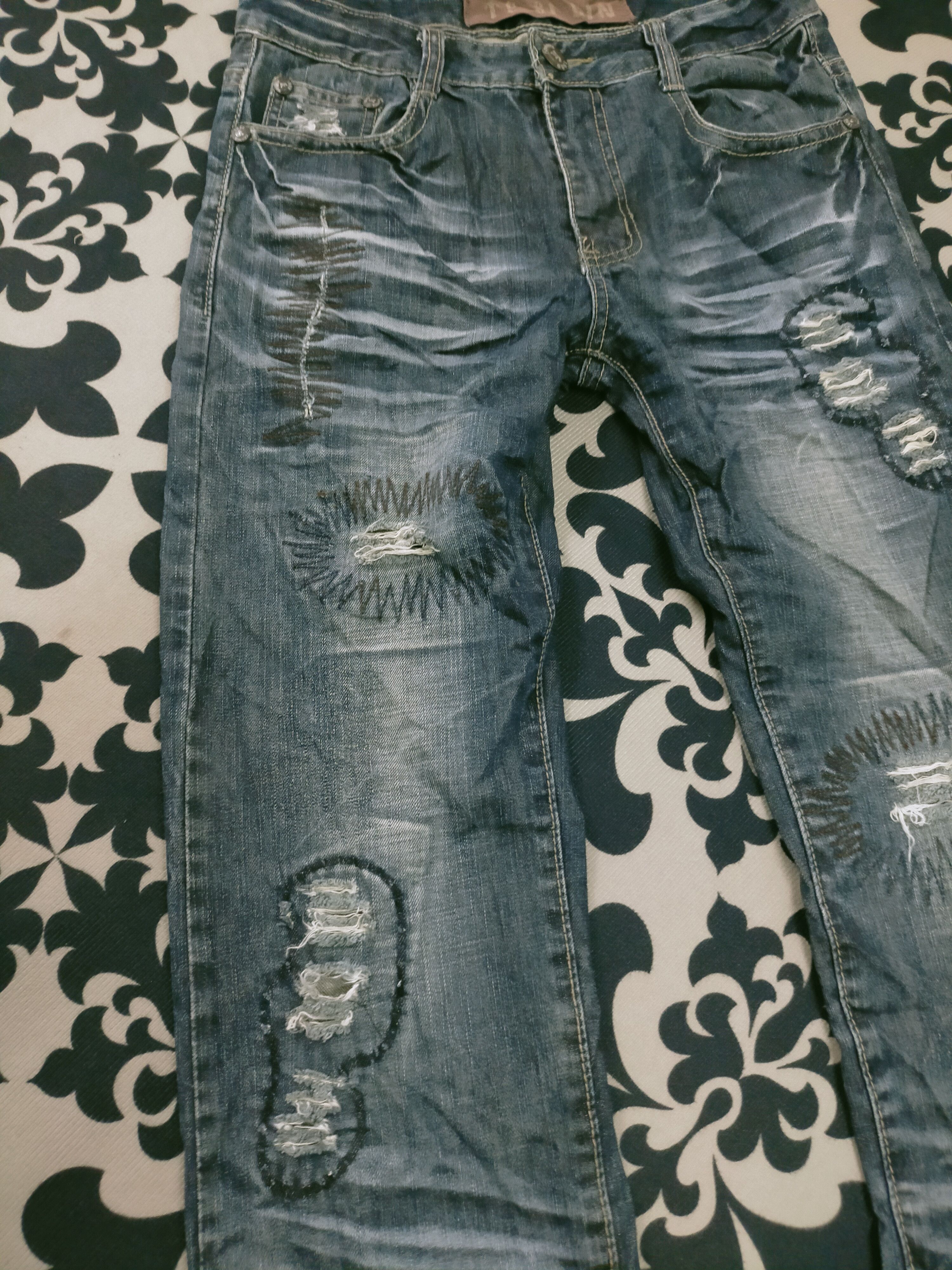 If Six Was Nine × Seditionaries × Undercover 🔥Rare Kouyizu Insane Distressed Jeans Size US 30 / EU 46 - 4 Thumbnail