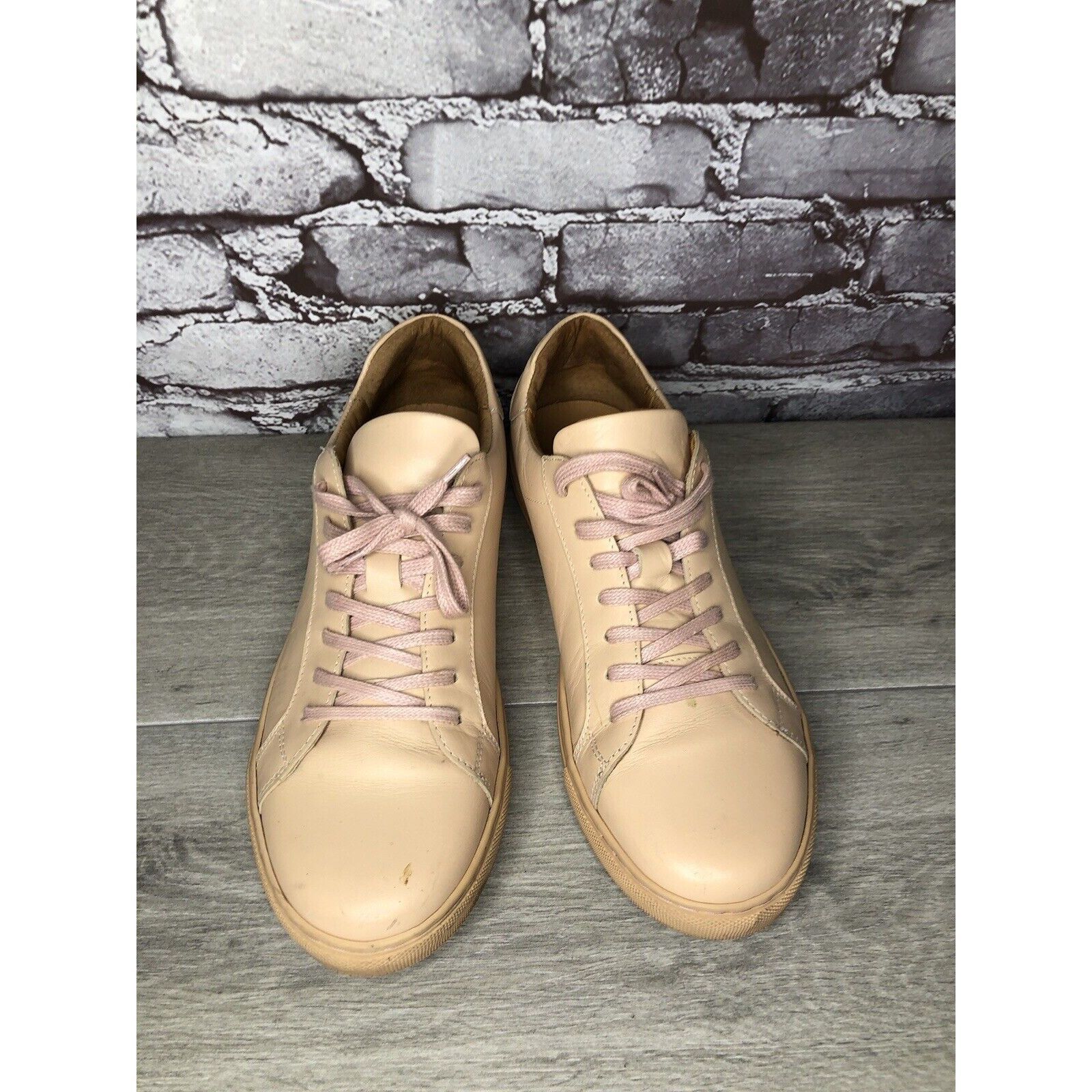 Other Romero And Mcpaul Dusty Pink Leather Lace Up Portugal Shoes Size US 12 / EU 45 - 12 Thumbnail