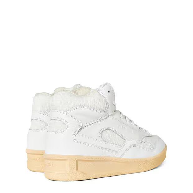 Jil Sander o1g2r1mq1024 Gum Sole High Top Trainers in White Size US 7 / IT 37 - 4 Thumbnail