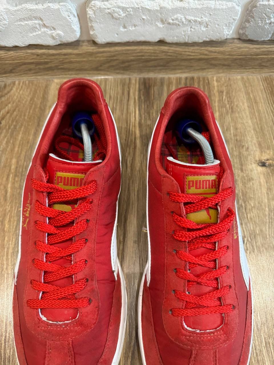 Puma Puma Red Argentina Kenny Daglish Part Suede Low Trainers Size US 10 / EU 43 - 2 Thumbnail