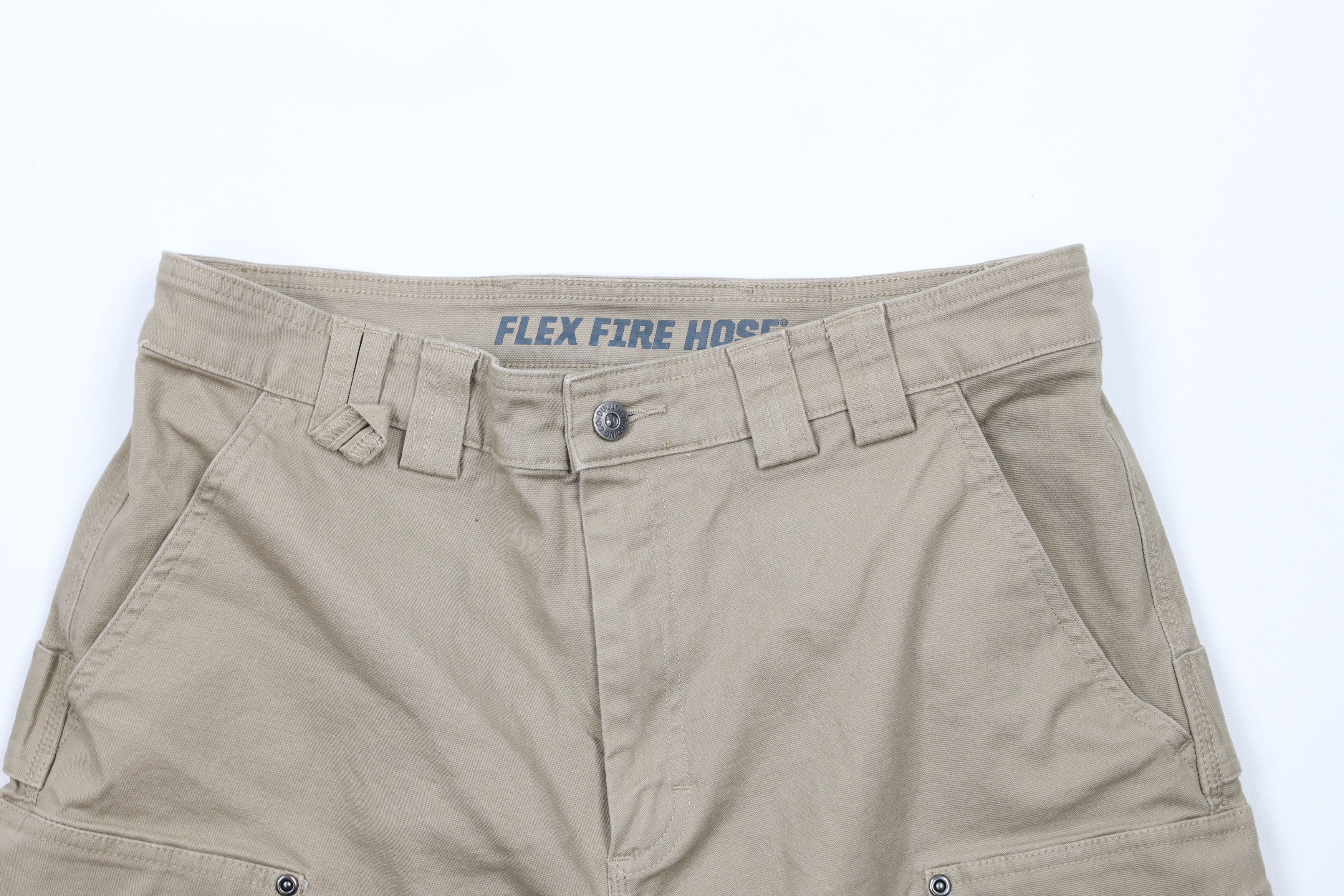 Duluth Trading Company × Vintage Duluth Trading Co Firehose Relaxed Fit Canvas Cargo Shorts Size US 34 / EU 50 - 2 Thumbnail