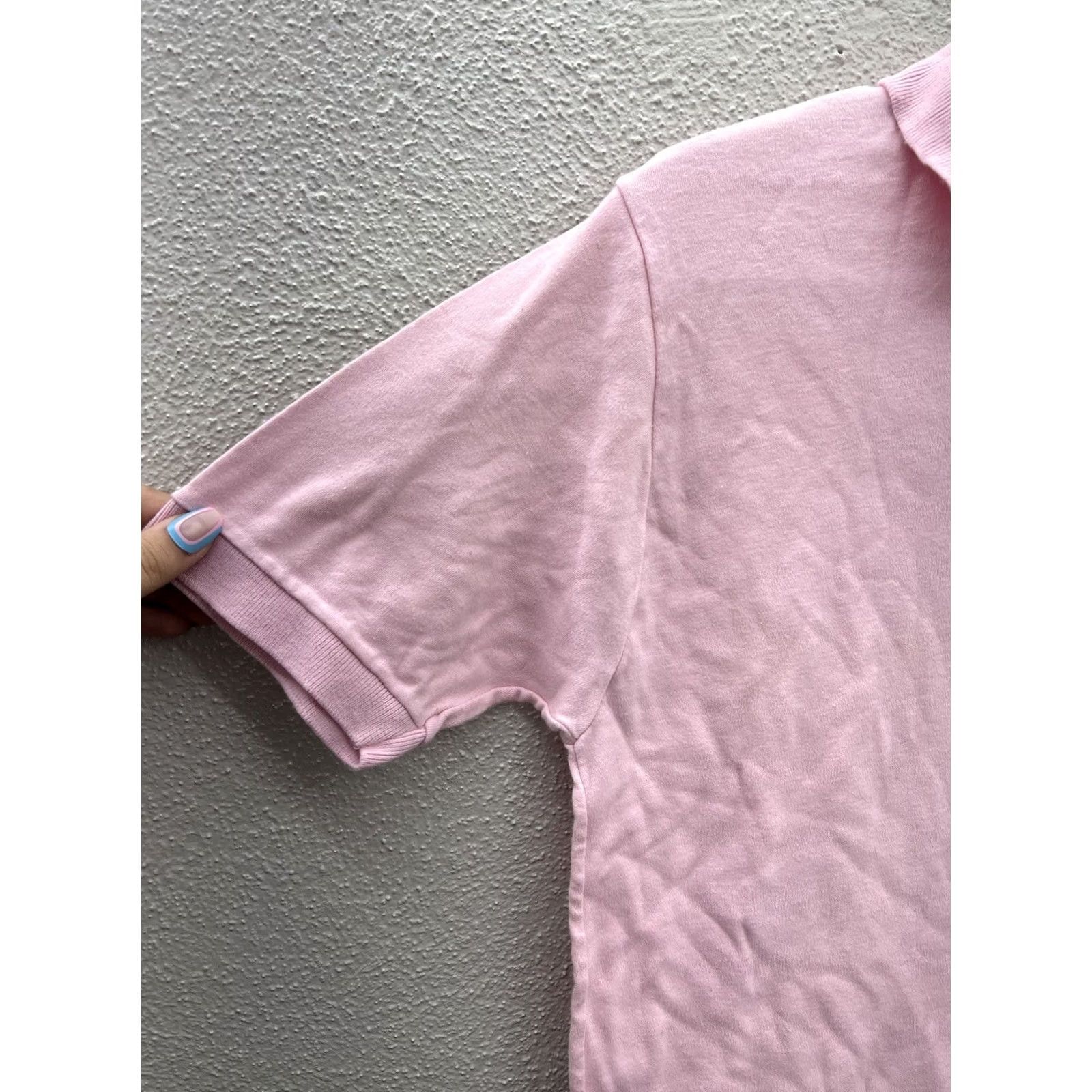 McGregor Womens McGregor Pink Shirt Size Medium Short Sleeve Polo Size M / US 6-8 / IT 42-44 - 5 Thumbnail