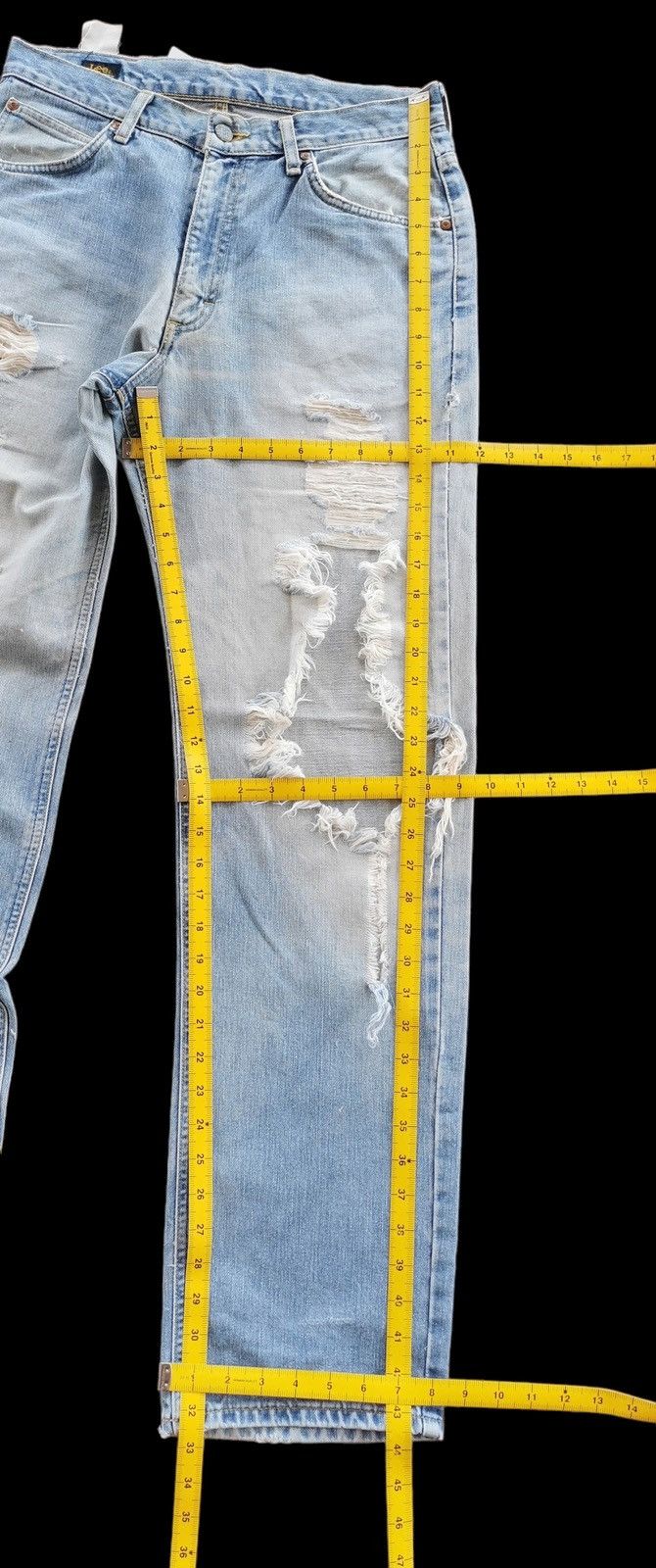 Lee Vintage Lee Destroy Denim Jean (Size 30x43.5) Size US 30 / EU 46 - 10 Thumbnail