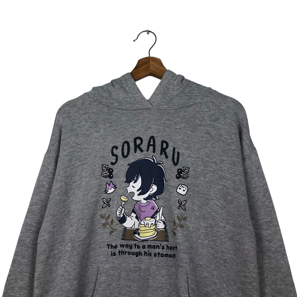 Cartoon Network 📌Vintage Hoodie Pull Over Soraru Cartoon Big Logo Size US M / EU 48-50 / 2 - 14 Thumbnail