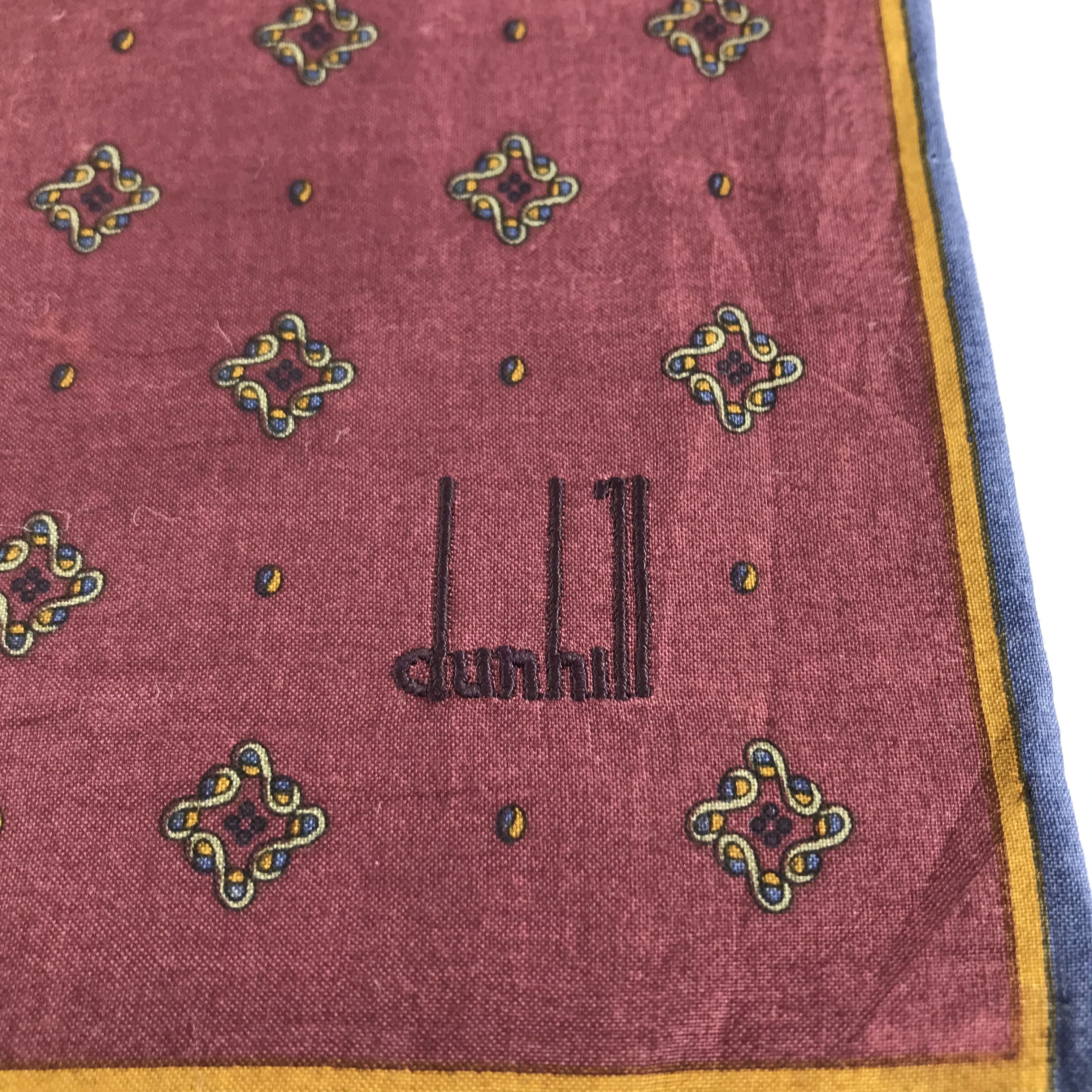 Alfred Dunhill Dunhill Handkerchief Bandana Napkin H674 Size ONE SIZE - 3 Thumbnail