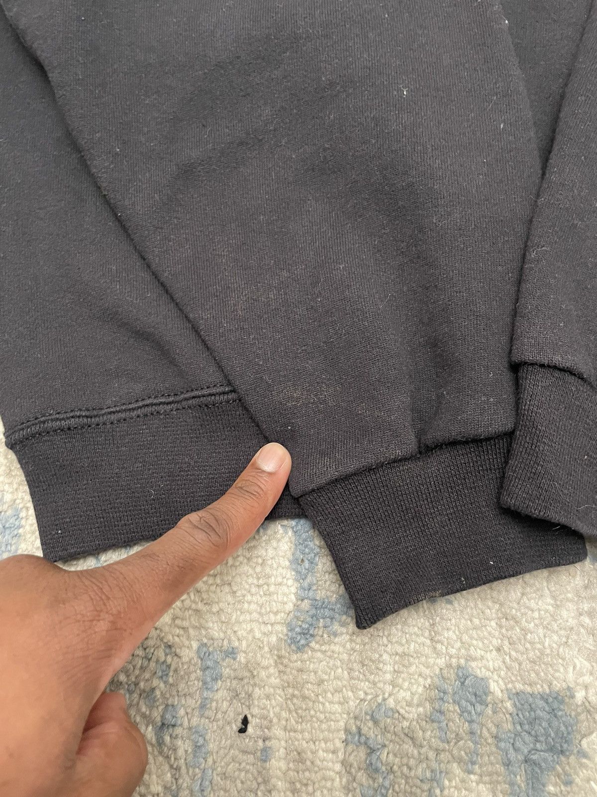 Nike × Supreme Vintage 90s Black Nike Swoosh Sweatshirt Crewneck Size US L / EU 52-54 / 3 - 6 Thumbnail
