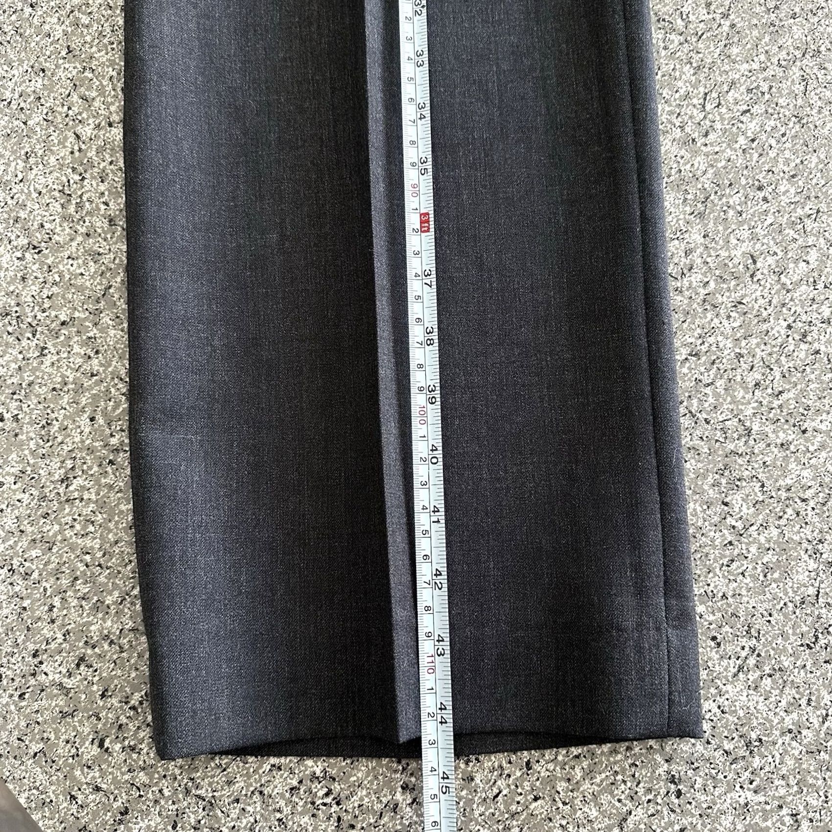 J.Crew J.CREW Wool Dress Pants Slim Fit Trousers Gray Mens Size 36 x 33 Flat Front Dress Pants Size US 36 / EU 52 - 7 Thumbnail