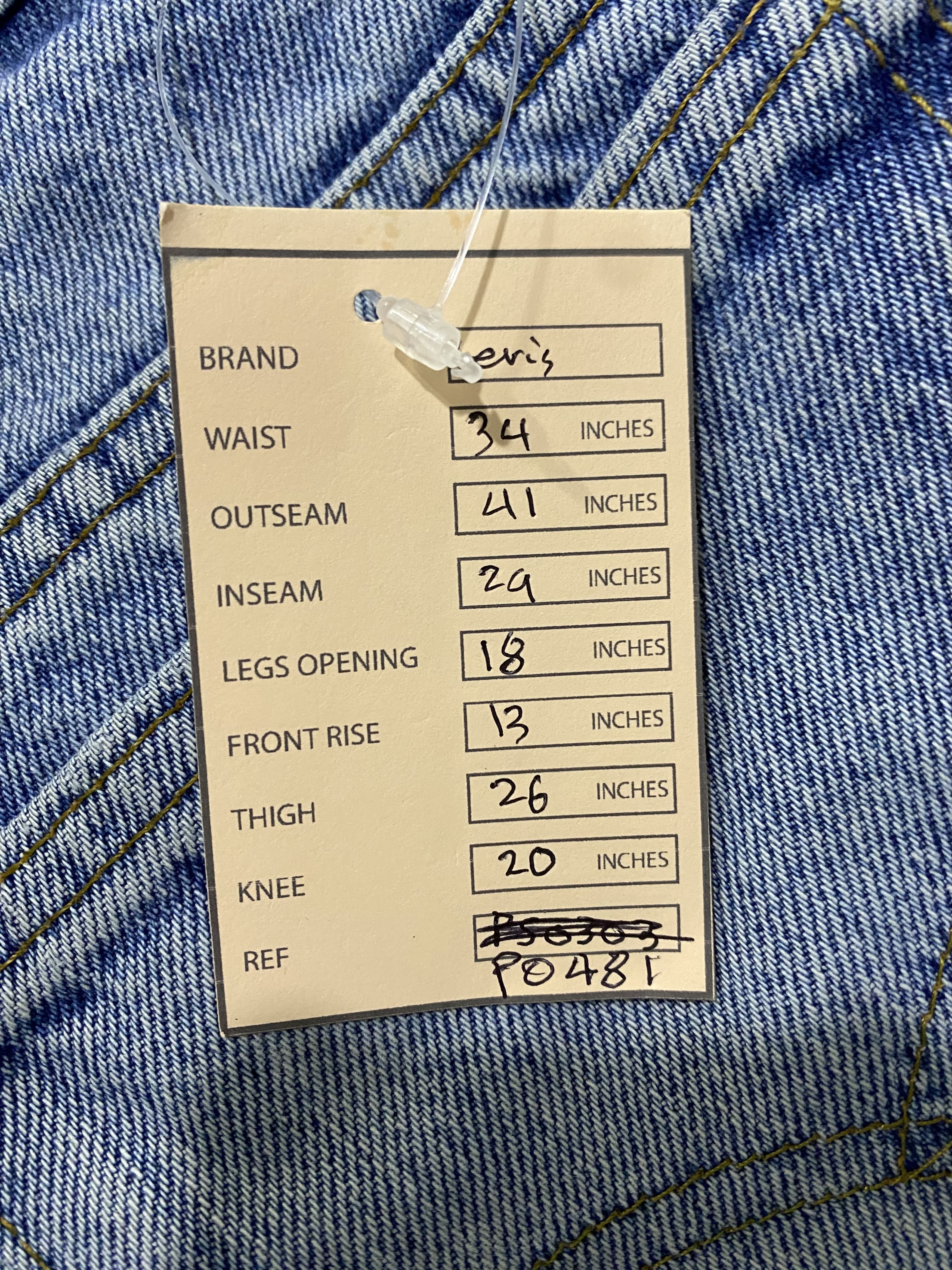 Levi's Vintage Levi's Distressed Blue Denim Jeans PT0481 Size US 38 / EU 54 - 14 Thumbnail