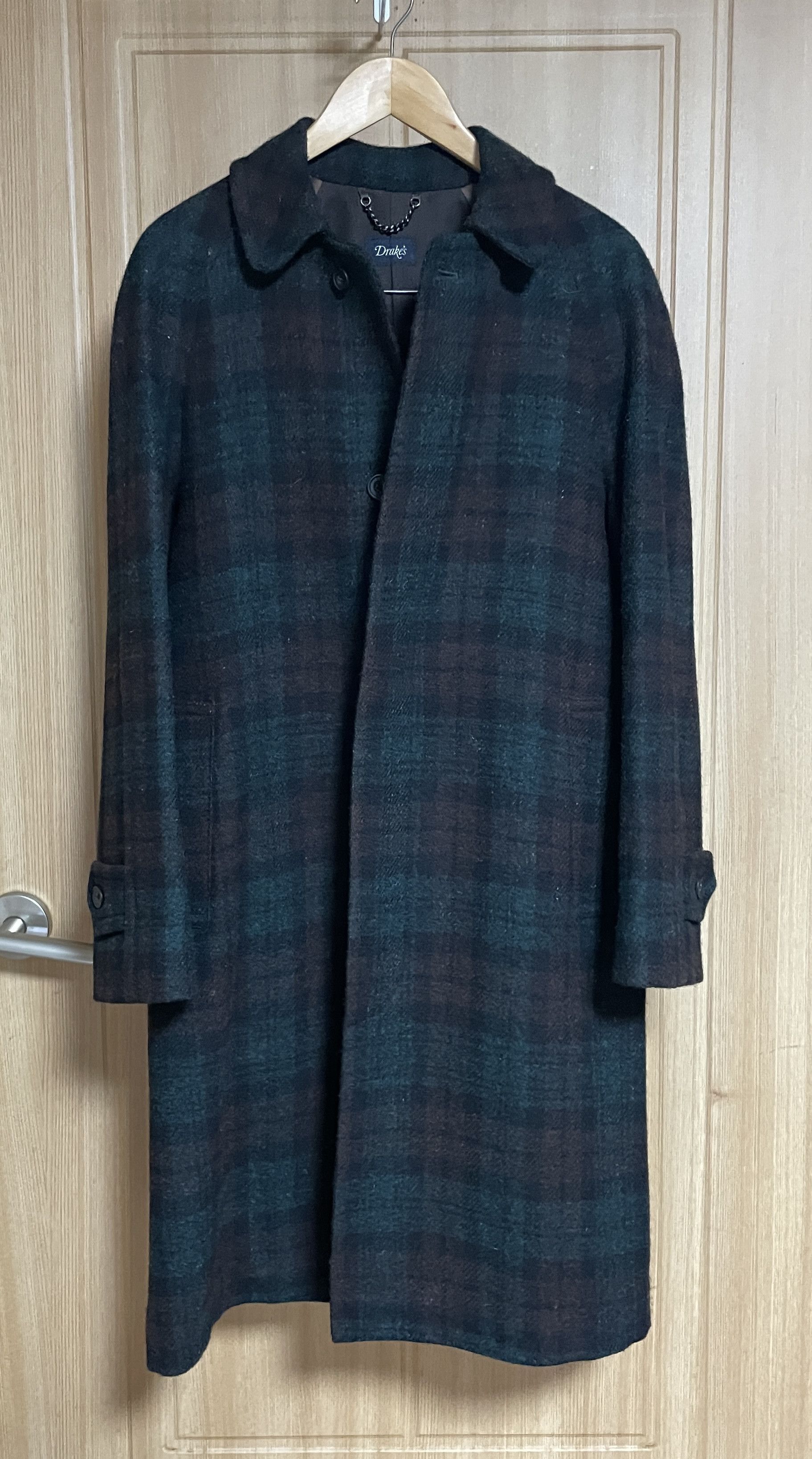 Drake's Drake's Blackwatch Harris Tweed wool coat 36 Size US M / EU 48-50 / 2 - 1 Thumbnail