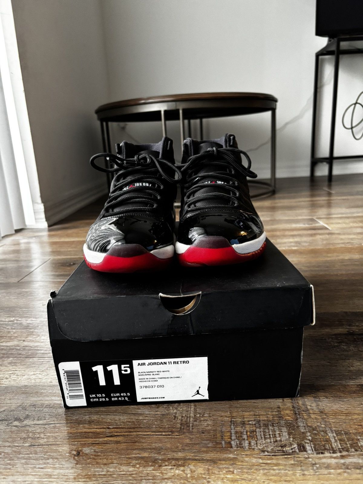 Jordan Brand 2012 Air jordan 11 “Bred” Size US 11.5 / EU 44-45 - 4 Thumbnail