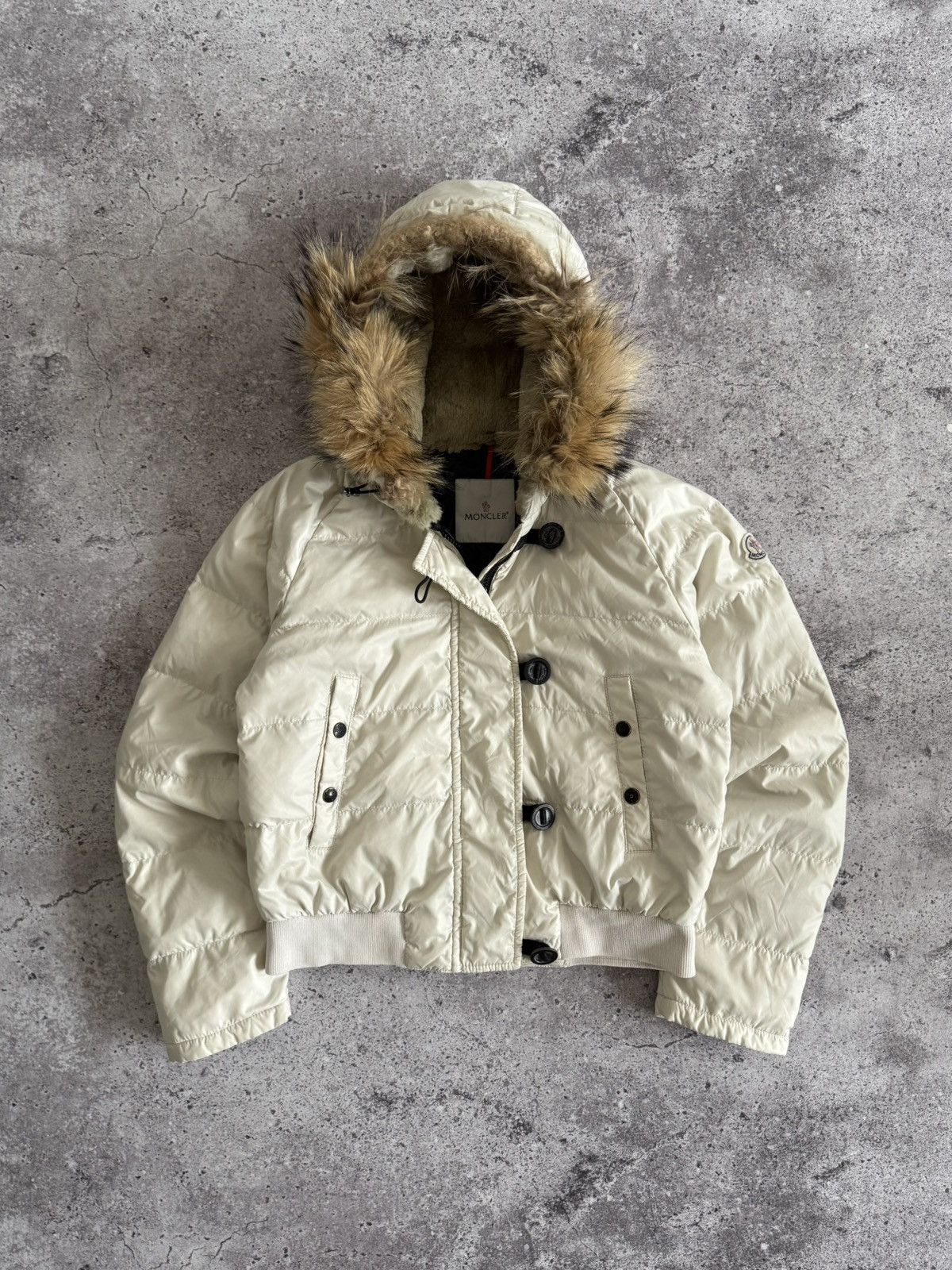 Moncler Vintage Moncler Cropped Down Puffer Bomber Jacket | 3 Size M / US 6-8 / IT 42-44 - 1 Thumbnail