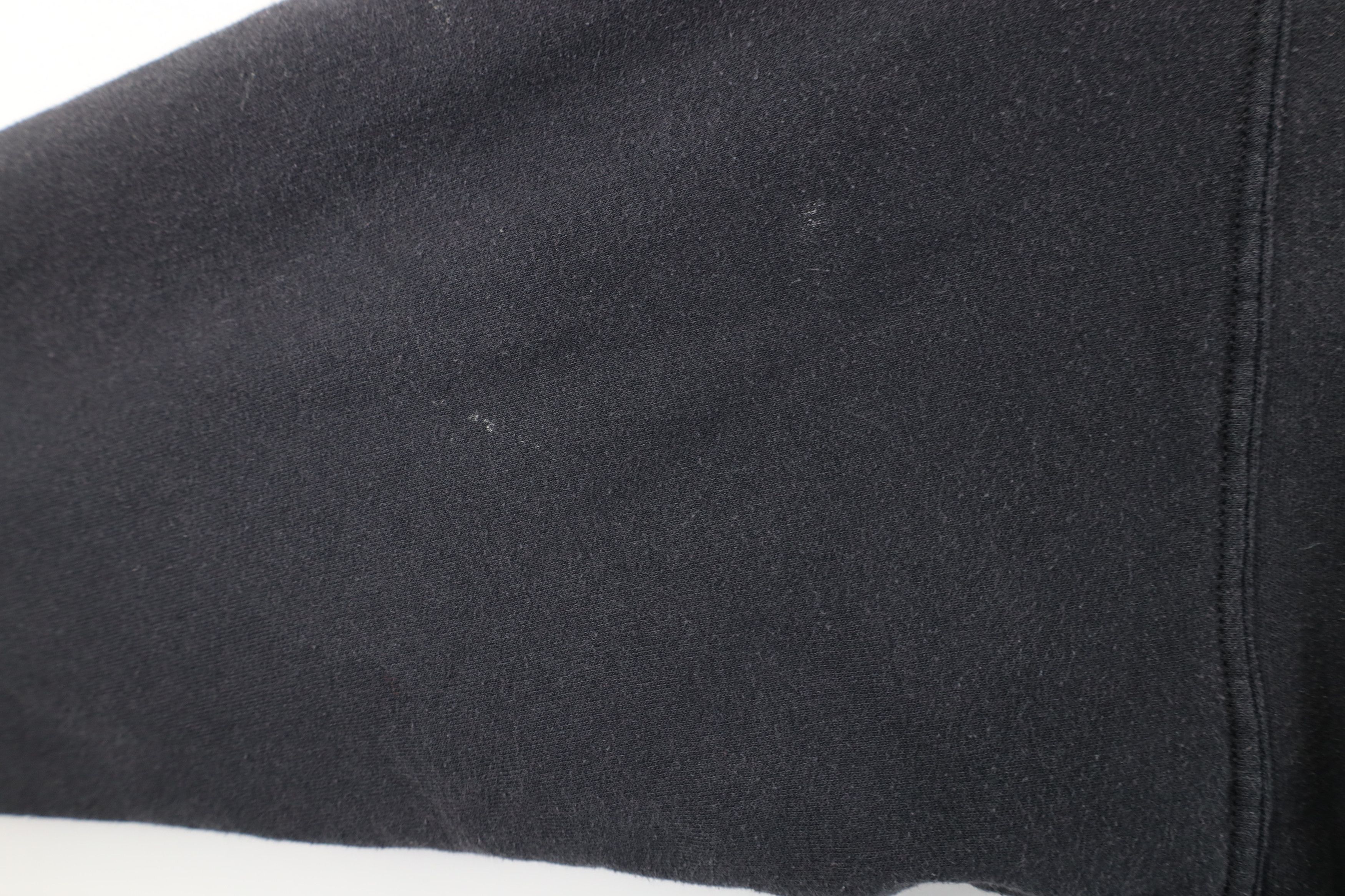 Vintage Vintage 90s Streetwear Faded Blank Crewneck Sweatshirt Black Size US XXL / EU 58 / 5 - 5 Thumbnail