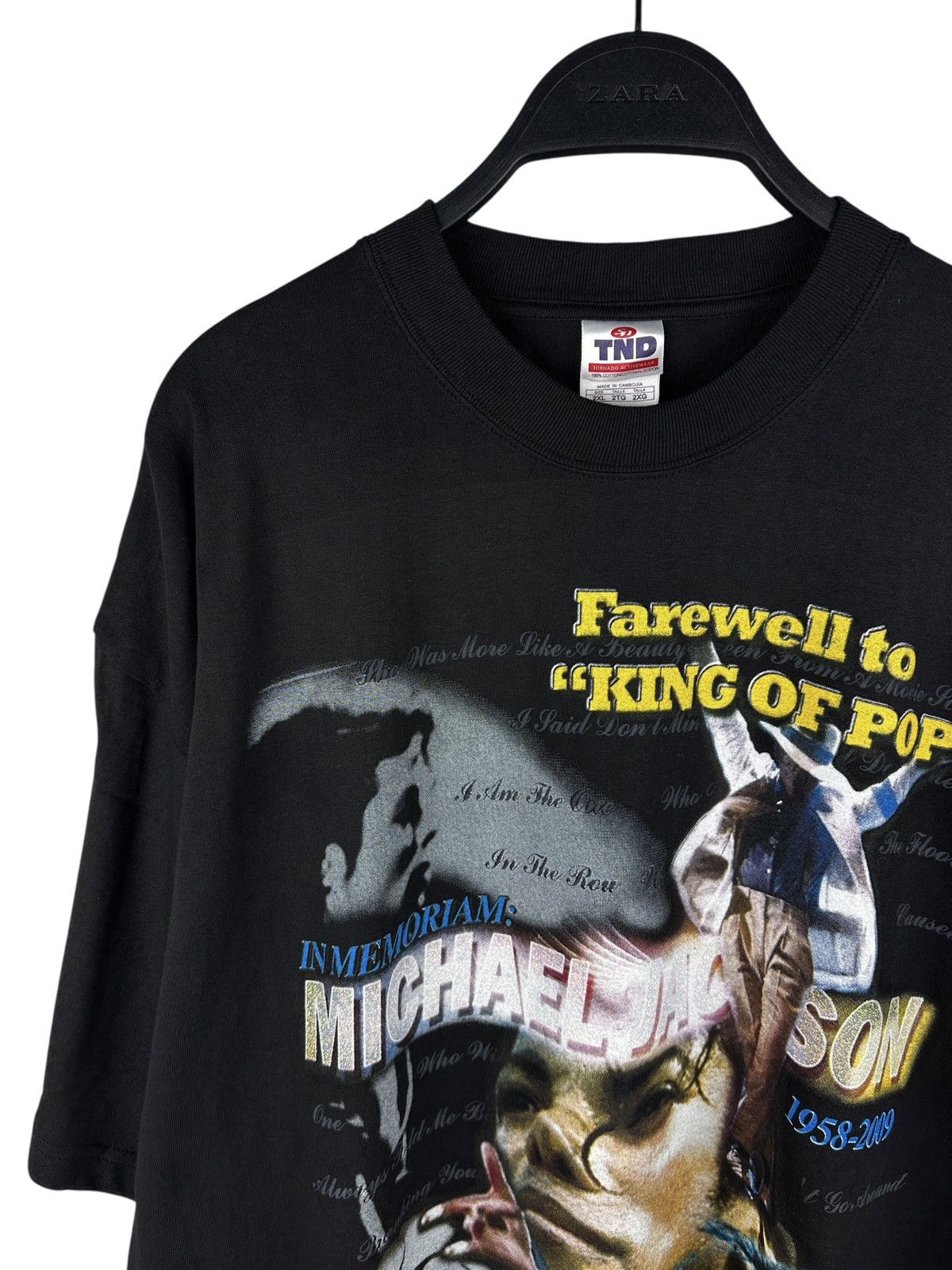 Michael Jackson Vintage Michael Jackson Memorial Farewell To King Of Pop Tee Size US XXL / EU 58 / 5 - 2 Thumbnail
