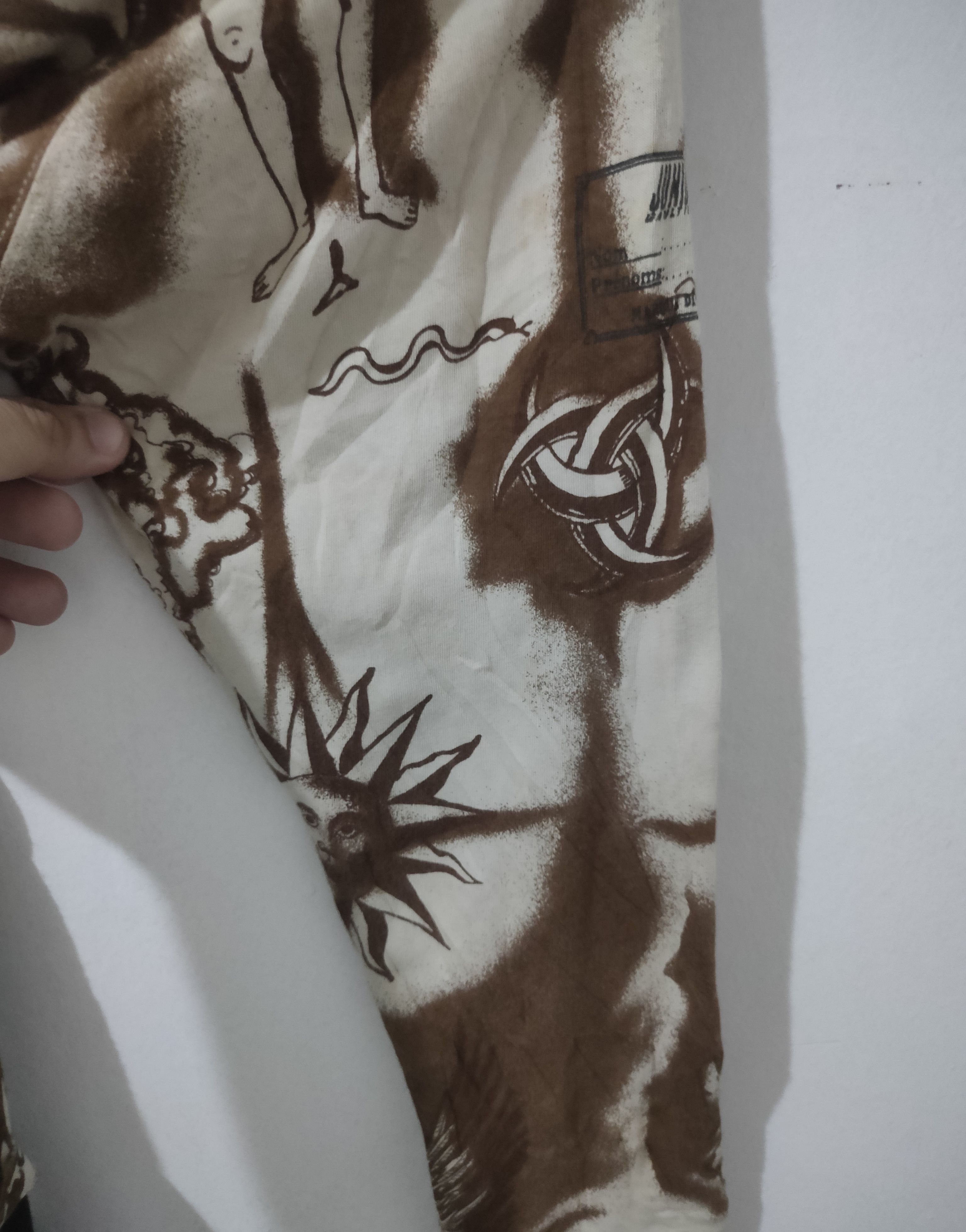 Jean Paul Gaultier Vintage 90s Junior Gaultier Tattoo Turtleneck Size US S / EU 44-46 / 1 - 6 Thumbnail