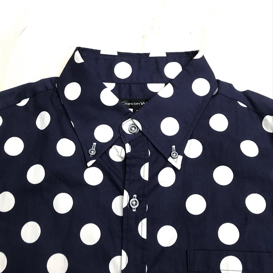 Issey Miyake × Japanese Brand × Vintage Garcon Wave japan polkadot pop art long sleeves shirt Size US M / EU 48-50 / 2 - 9 Thumbnail