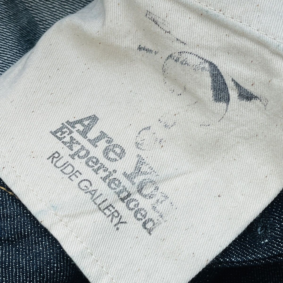 Rude Vintage Rare Rude Gallery Hard Denim Selvedge Jeans Size US 31 - 16 Thumbnail