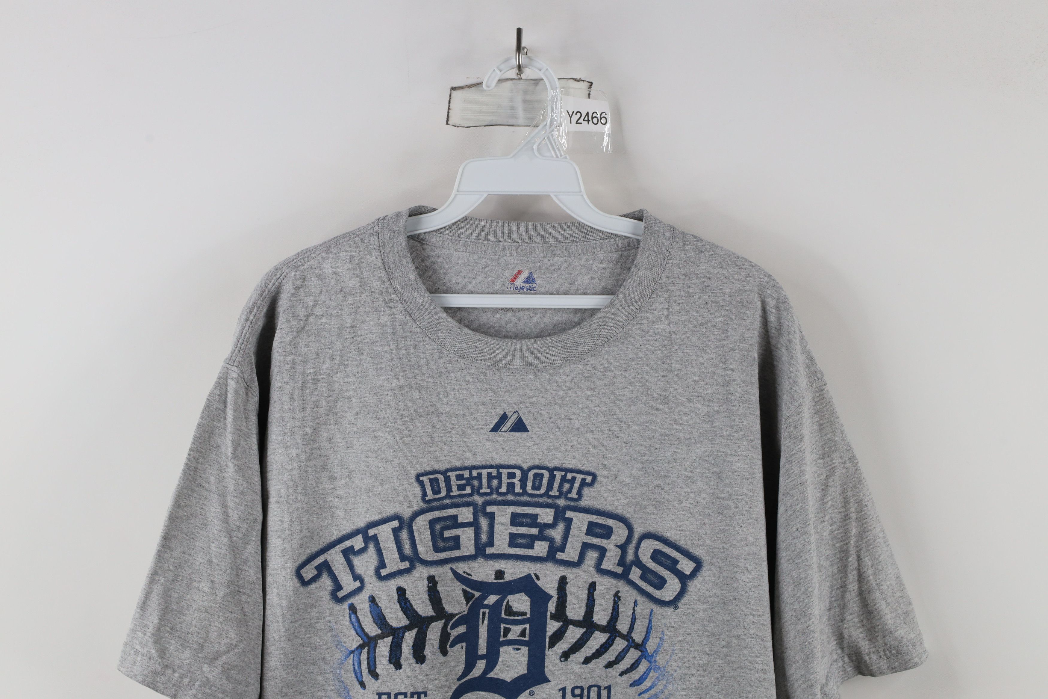 Majestic × Vintage Vintage Y2K Majestic Spell Detroit Tiger Baseball T-Shirt Size US L / EU 52-54 / 3 - 2 Thumbnail