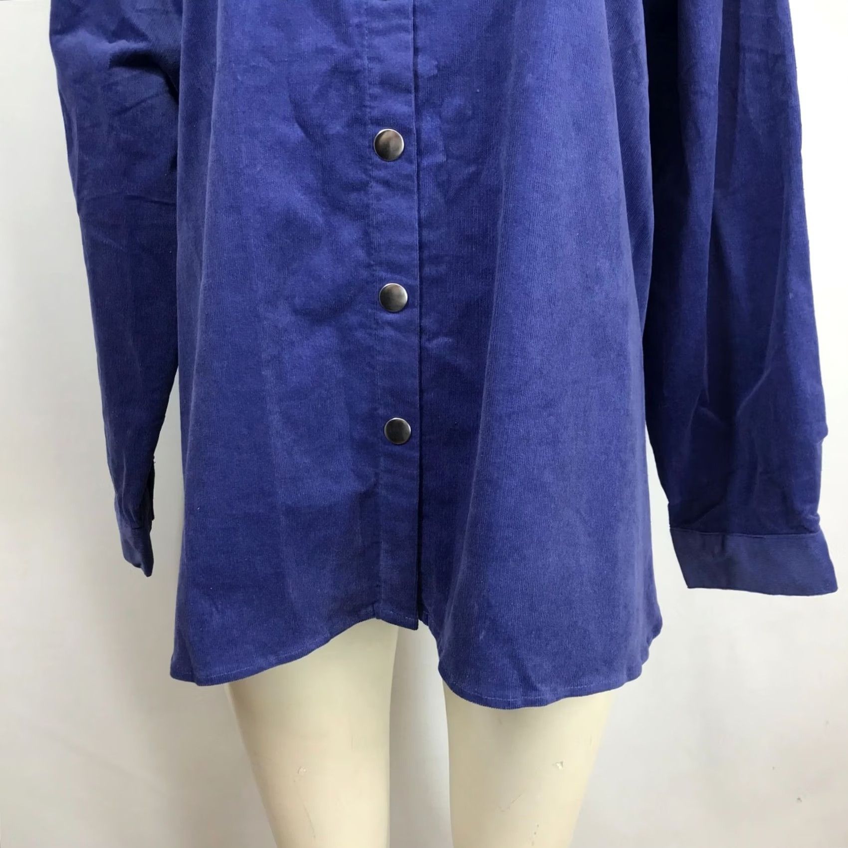 Vintage APPLESEED'S - WOMENS PETITES XL BLUE LONG SLEEVE SHIRT Size XL / US 12-14 / IT 48-50 - 3 Thumbnail