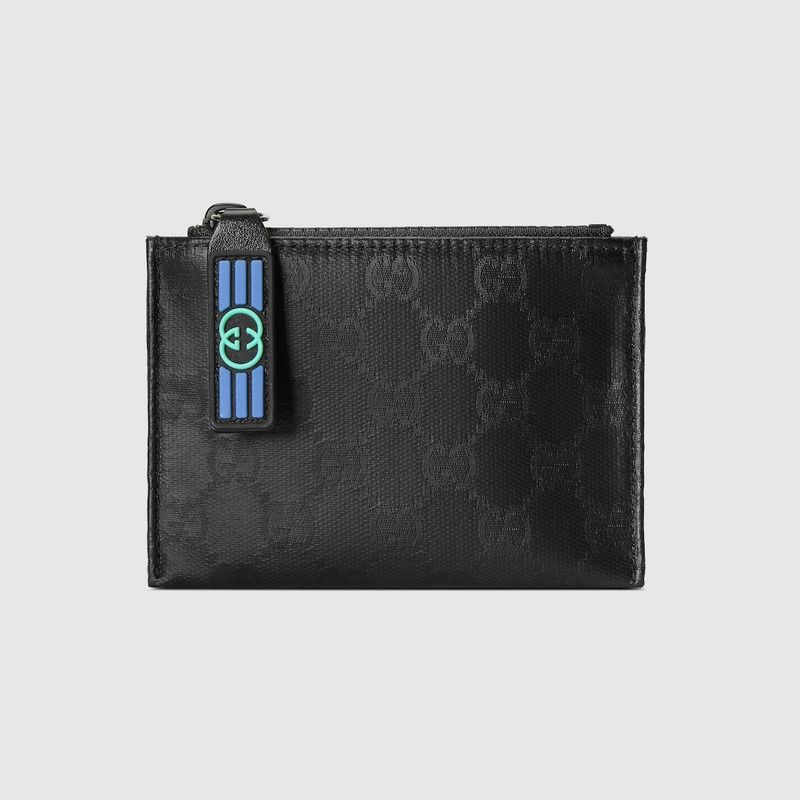 Gucci oc11z1225 Size: OS / GG Crystal Card Case in Black Size ONE SIZE - 1 Thumbnail